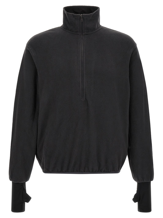 Black Polyester Sweatshirt