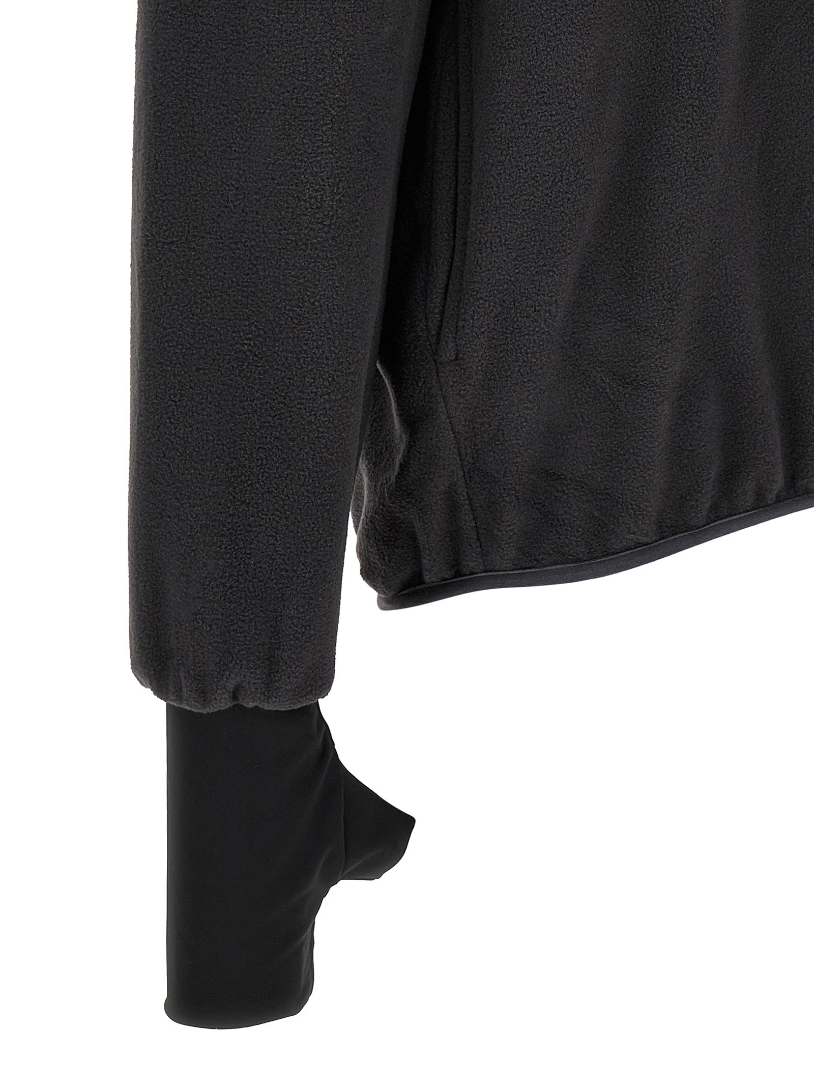 Black Polyester Sweatshirt
