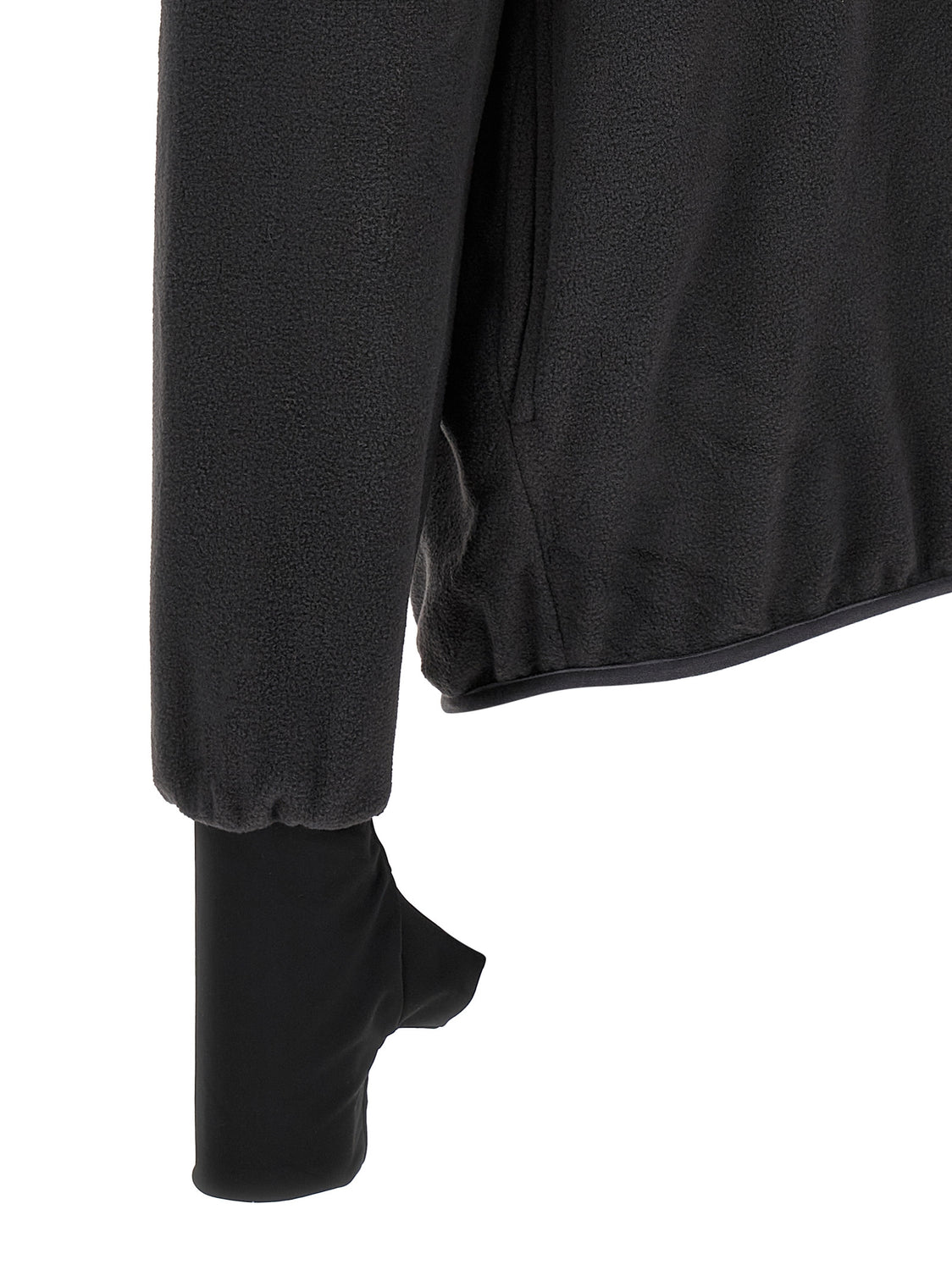 Black Polyester Sweatshirt