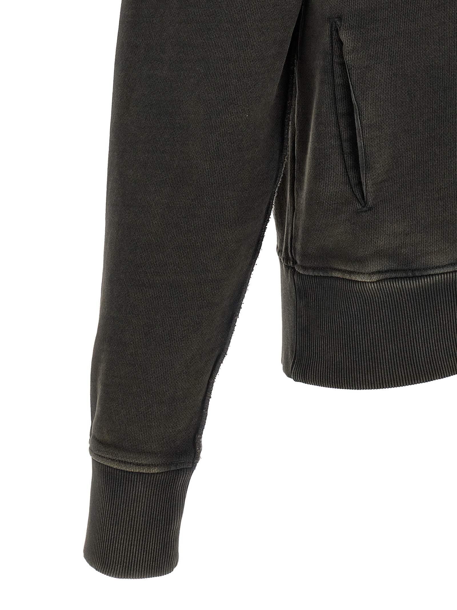 Black Cotton Sweatshirt