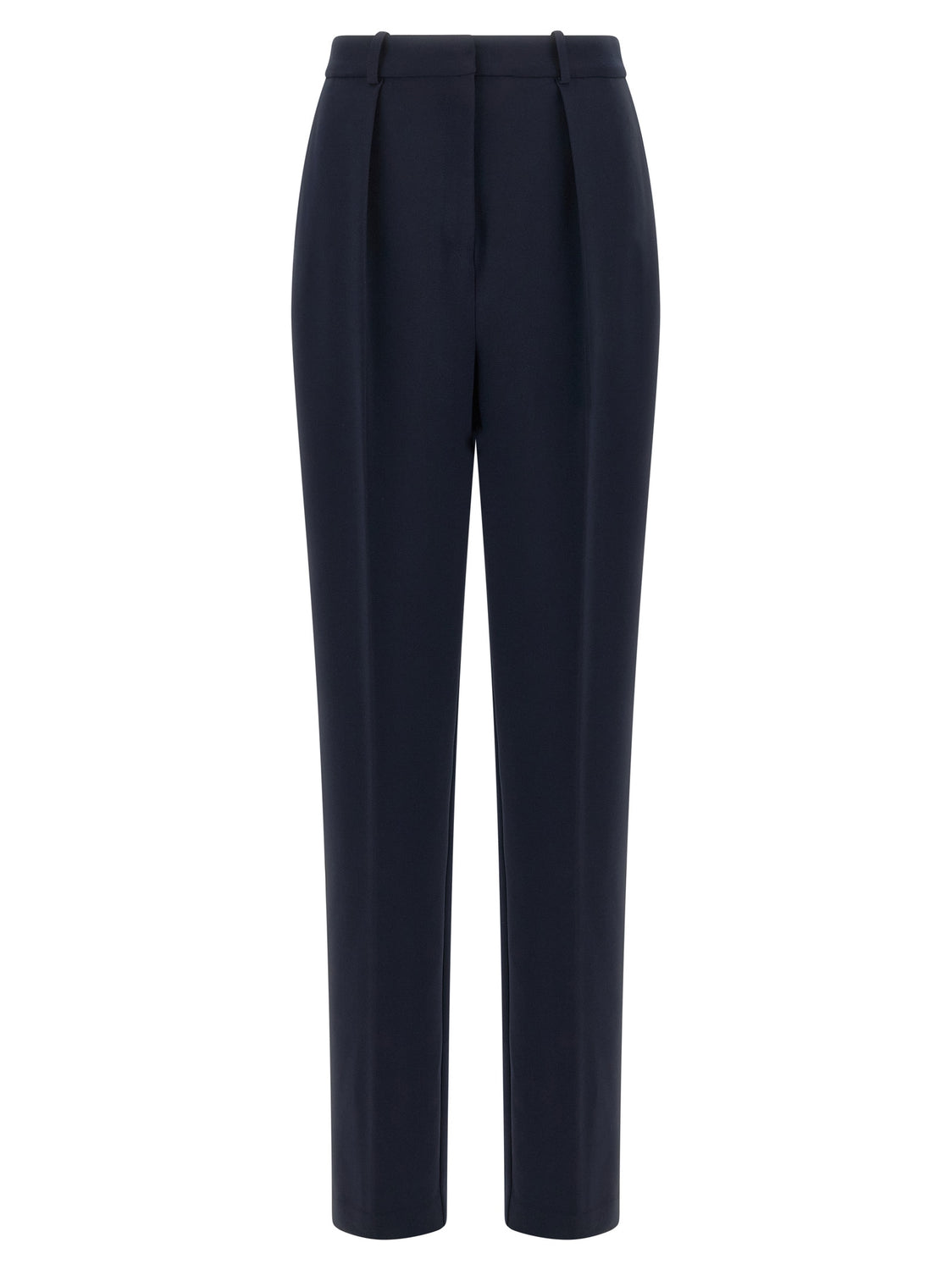 Blue Polyester Dress Pants