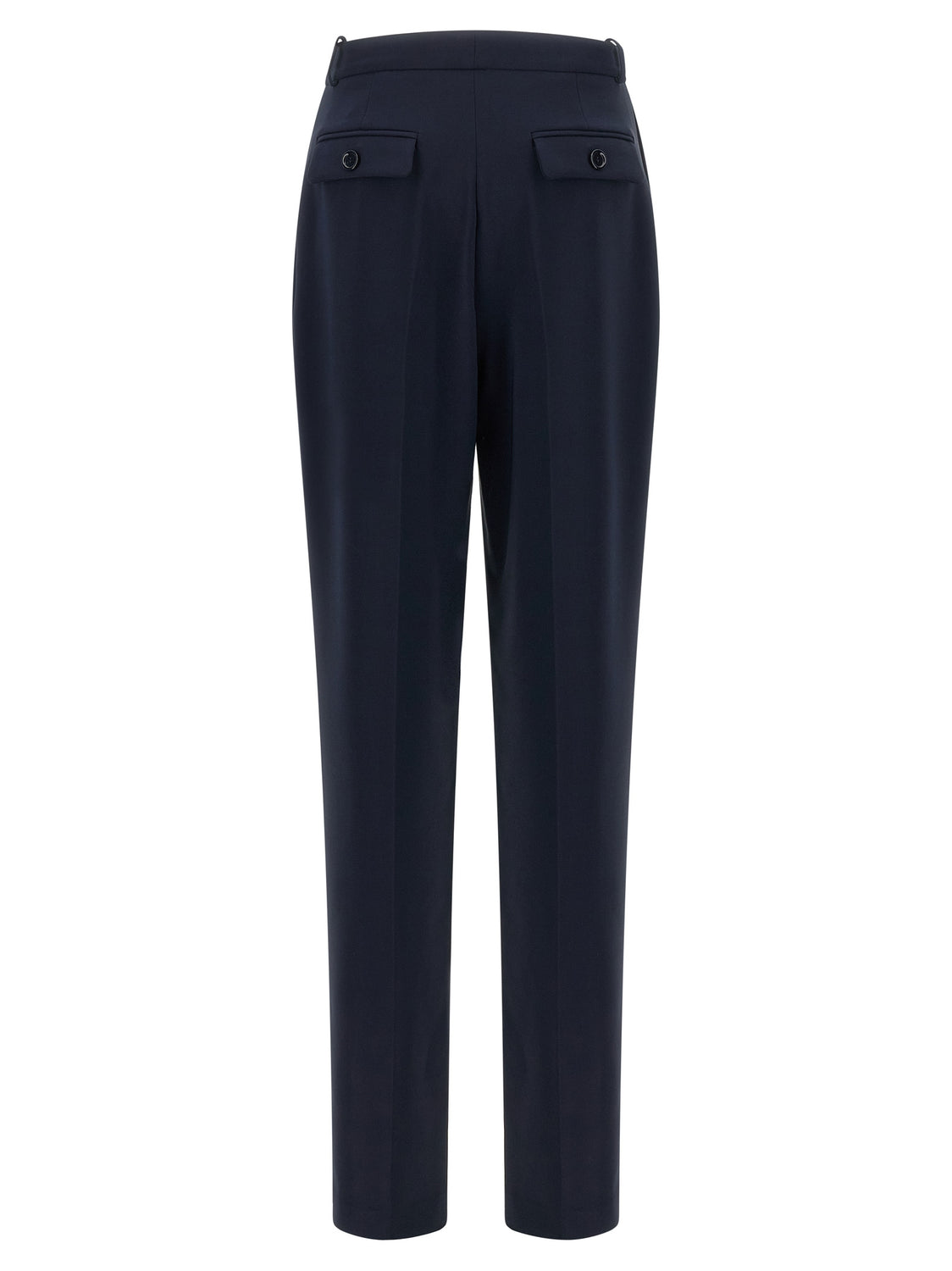 Blue Polyester Dress Pants