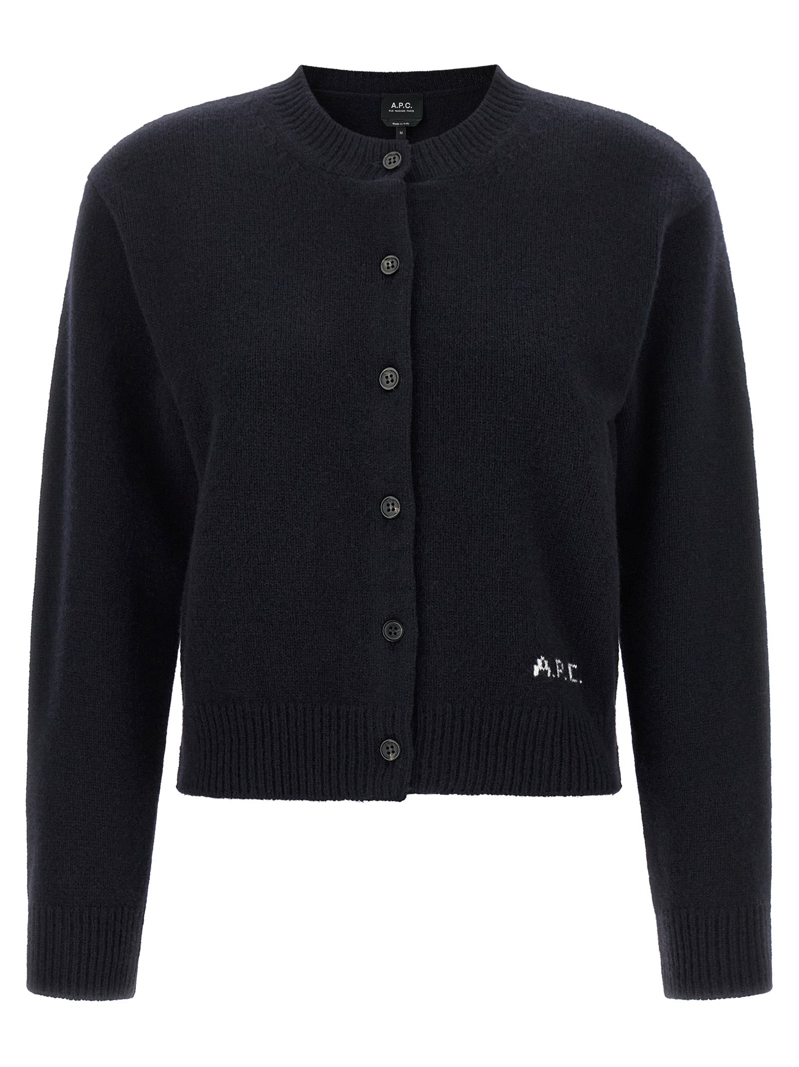 Blue Wool Cardigan