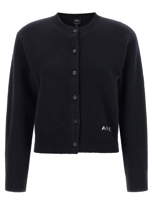 Blue Wool Cardigan