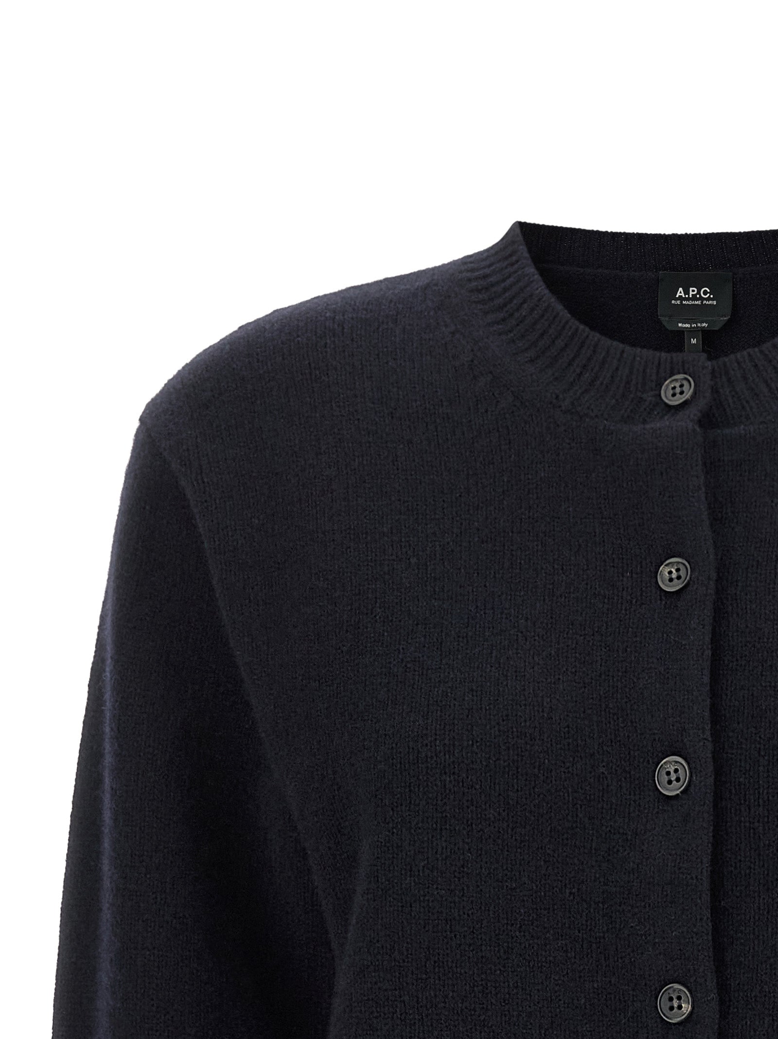 Blue Wool Cardigan