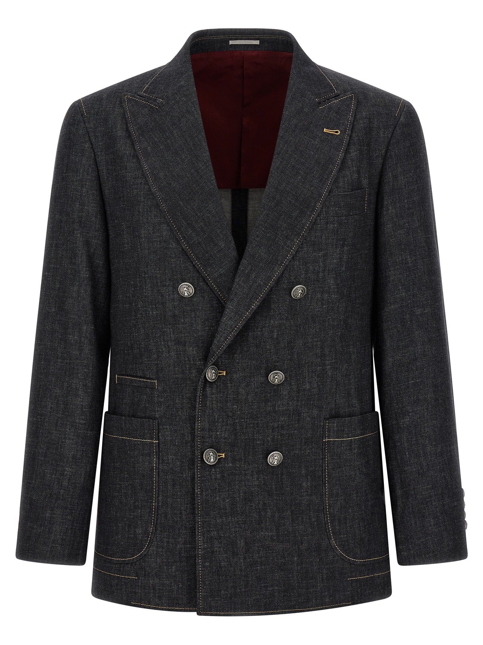 Blue Cotton Blazer
