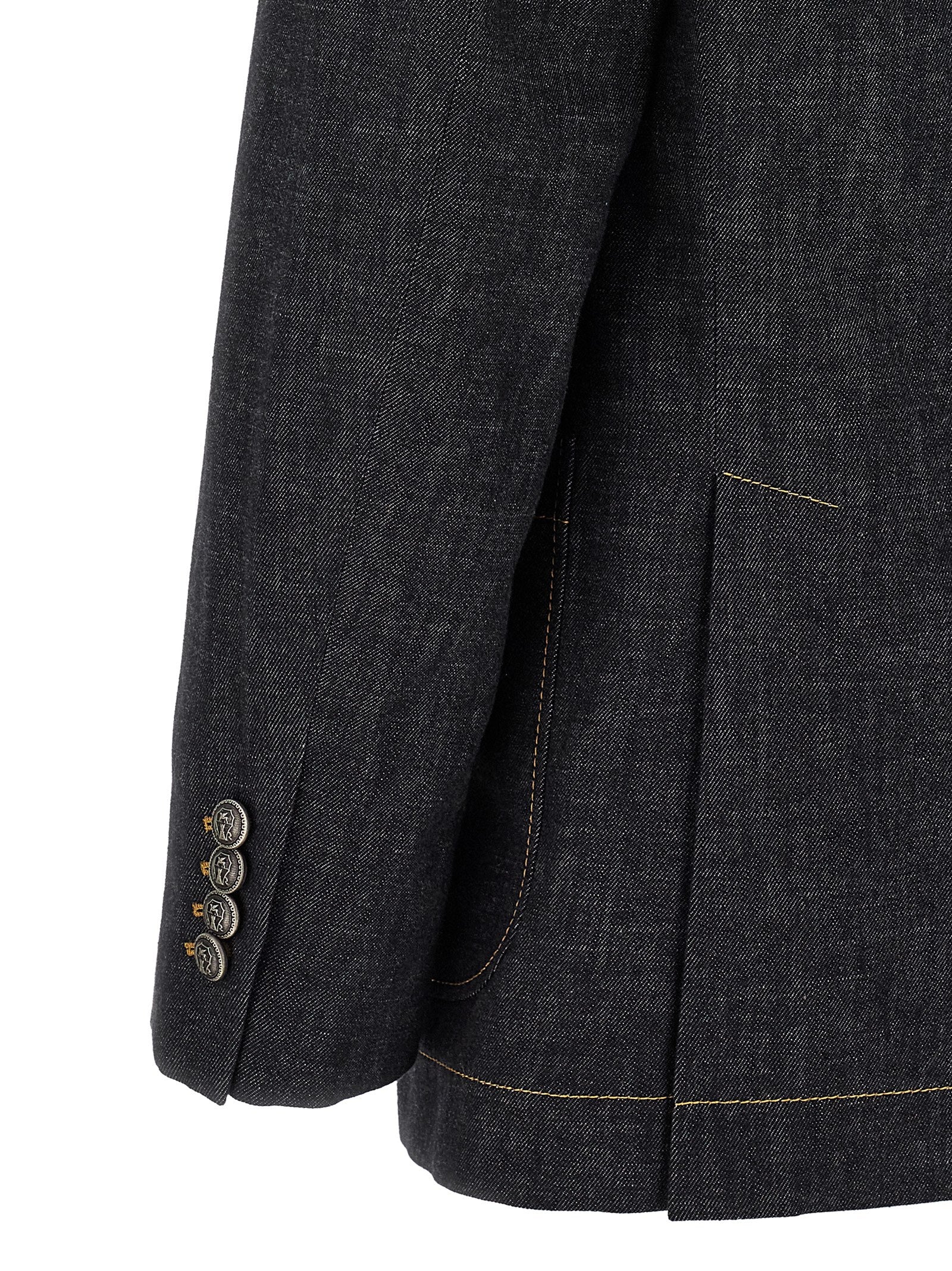 Blue Cotton Blazer