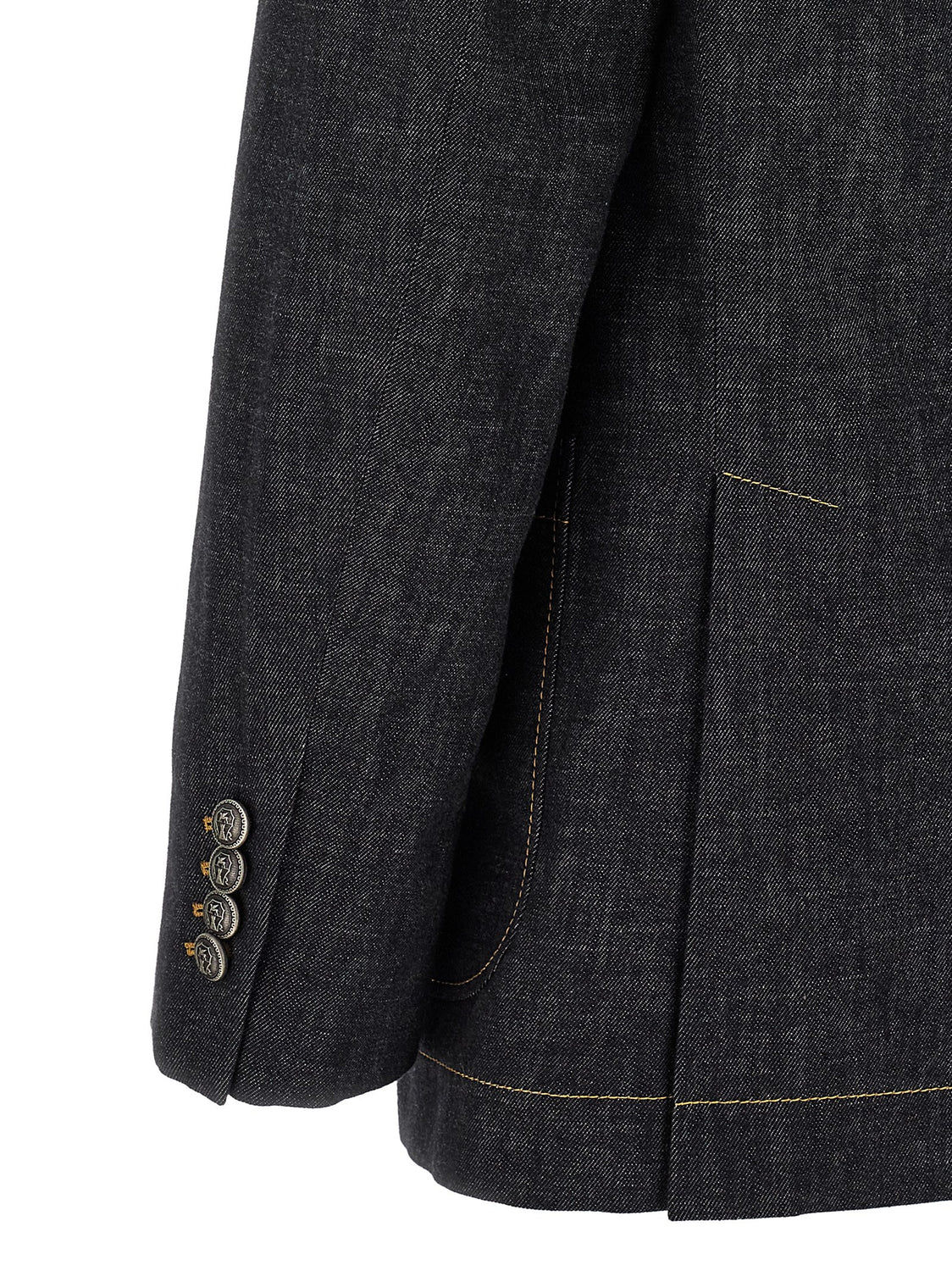 Blue Cotton Blazer
