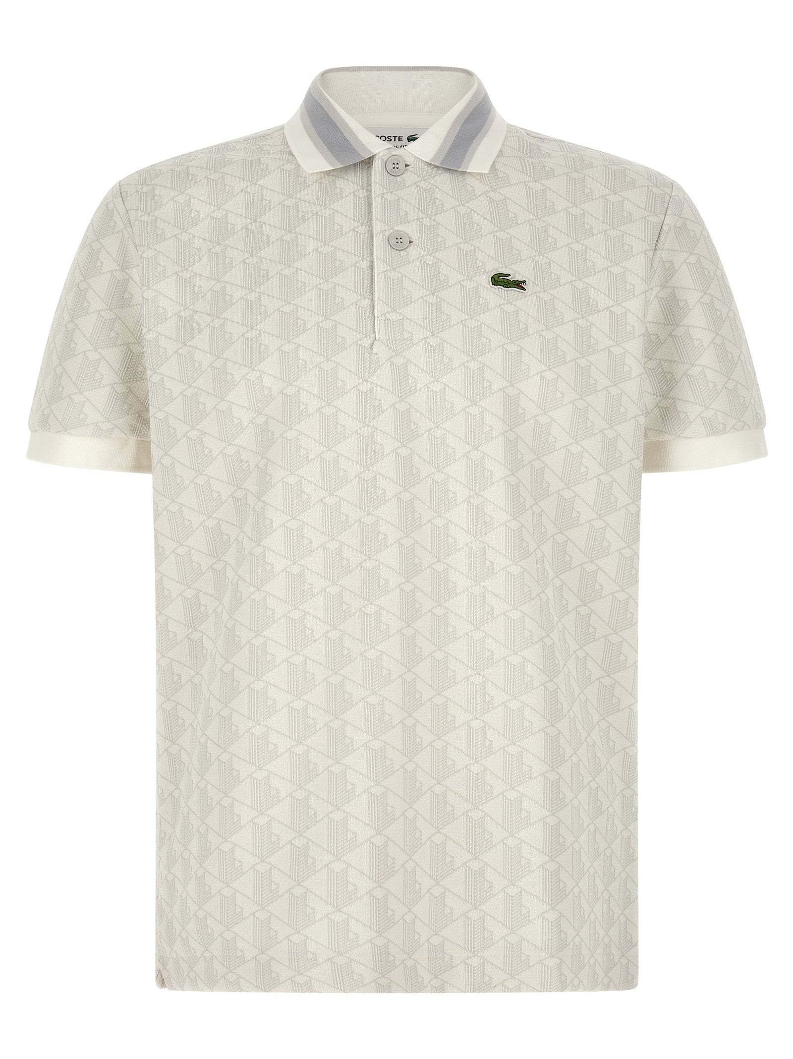 White Polyester Polo Shirt
