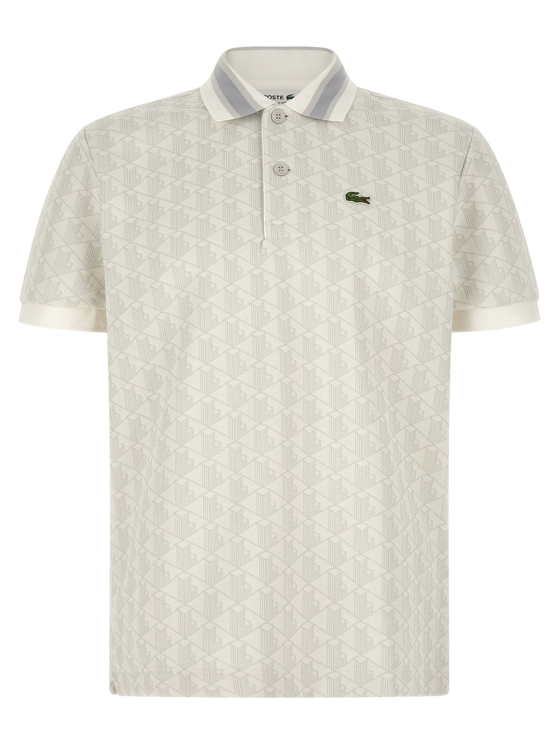 White Polyester Polo Shirt