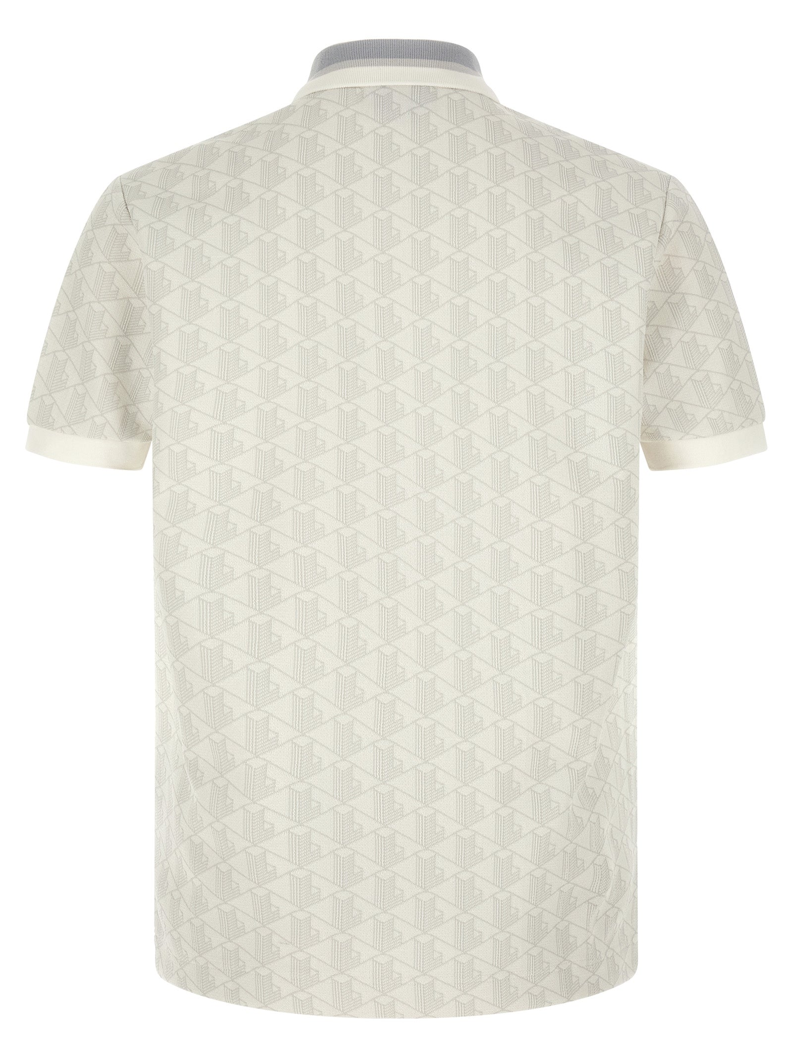 White Polyester Polo Shirt