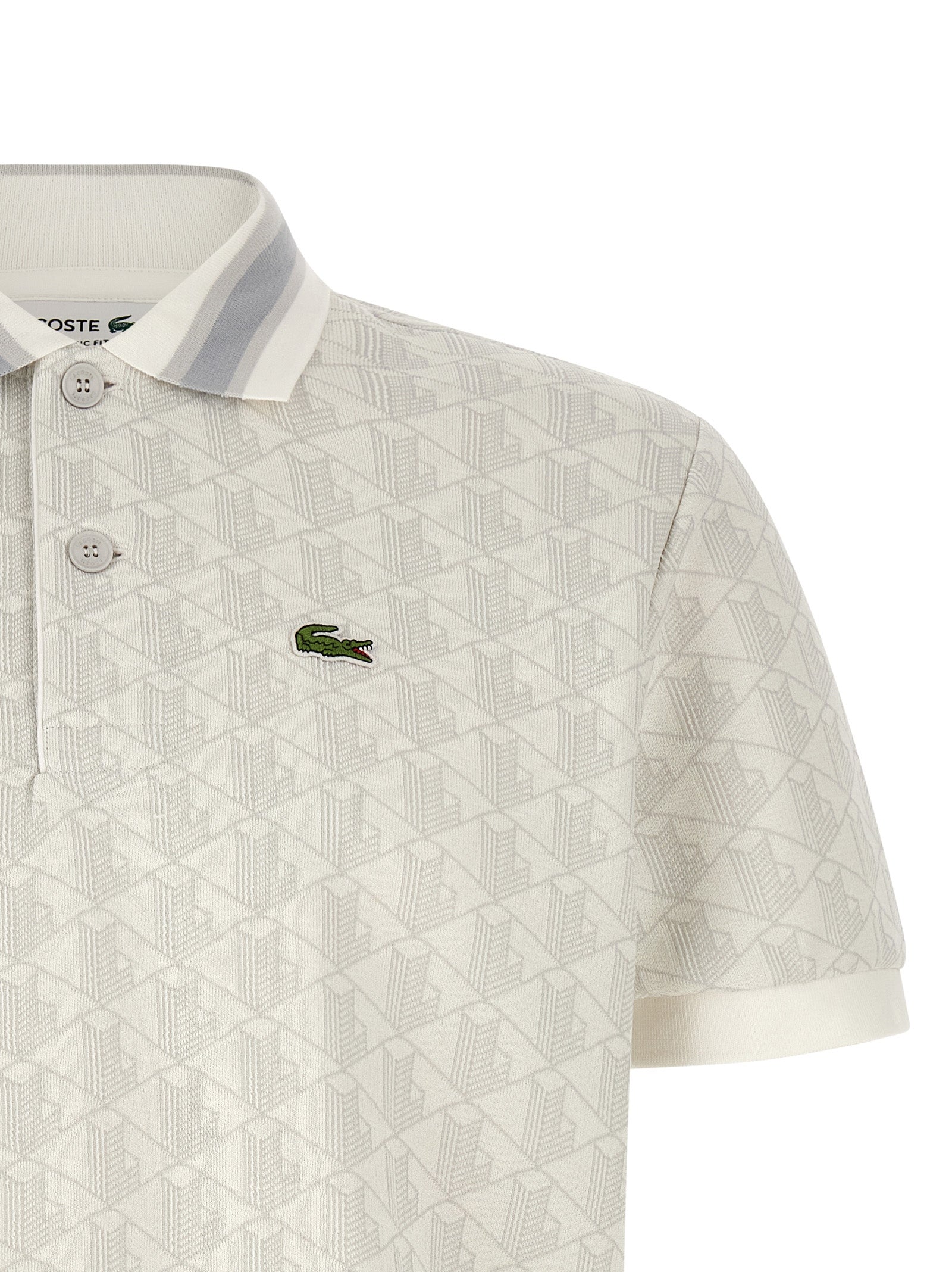 White Polyester Polo Shirt