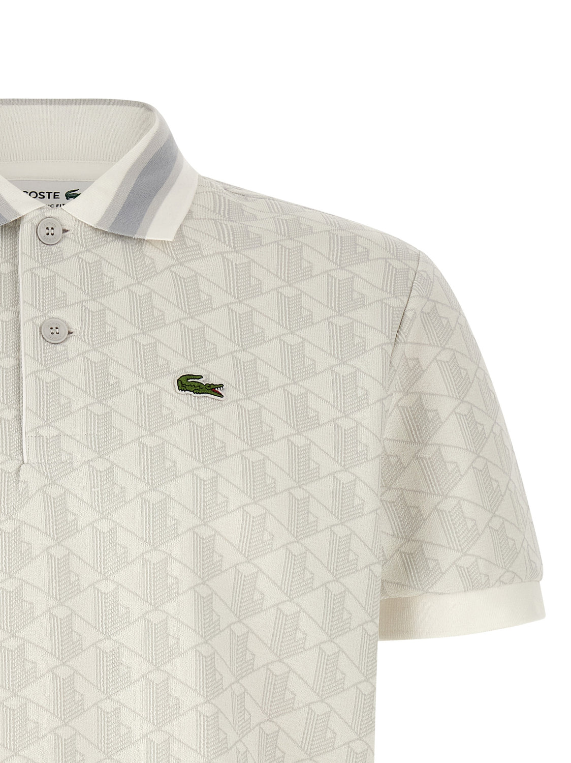 White Polyester Polo Shirt