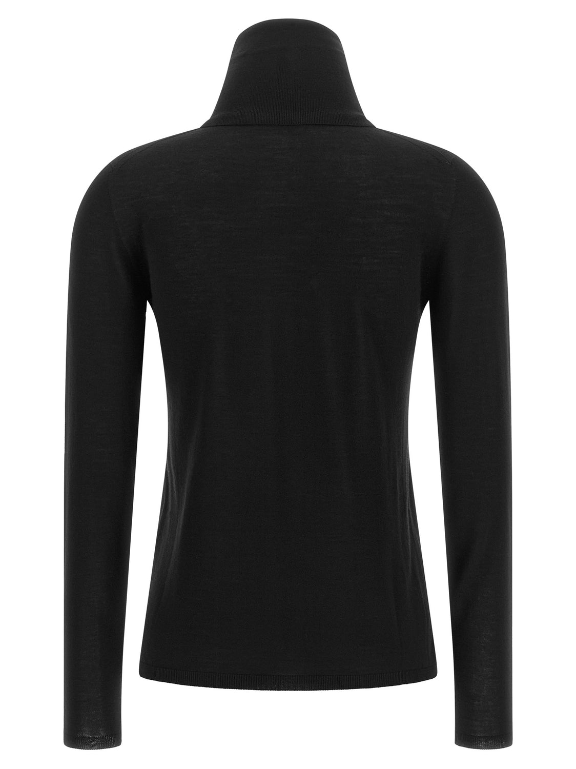 Black Virgin Wool Cardigan