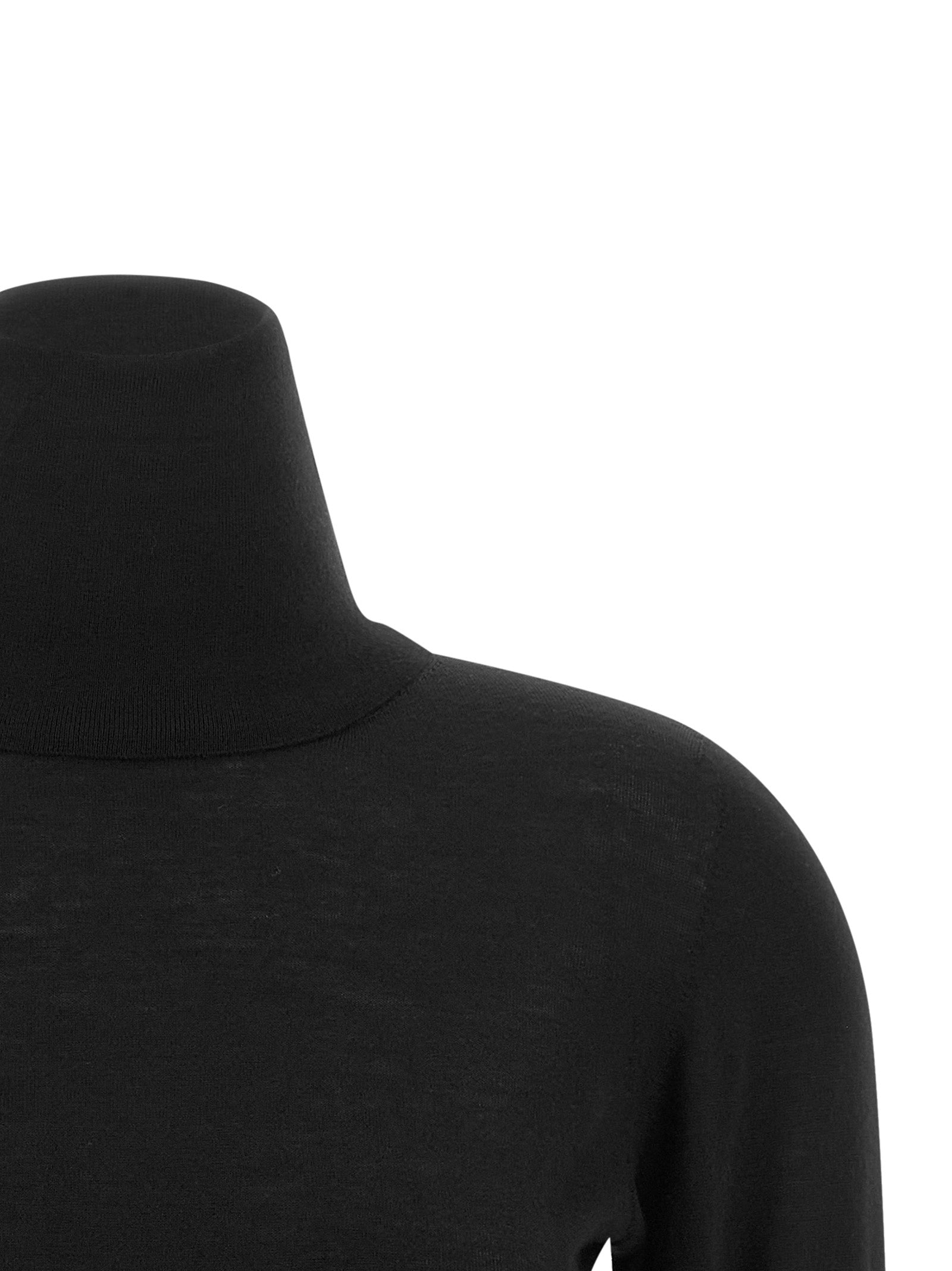 Black Virgin Wool Cardigan