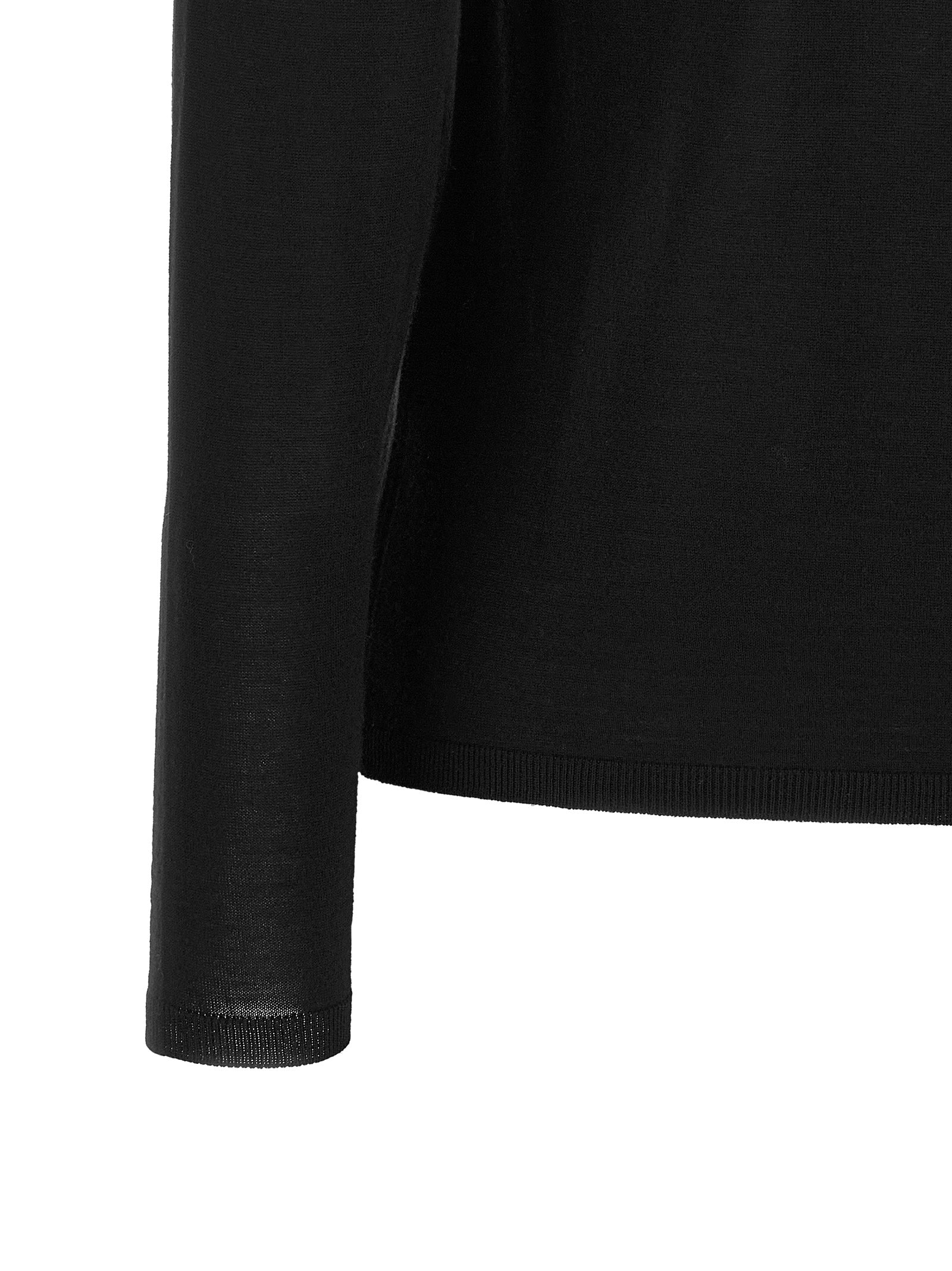 Black Virgin Wool Cardigan