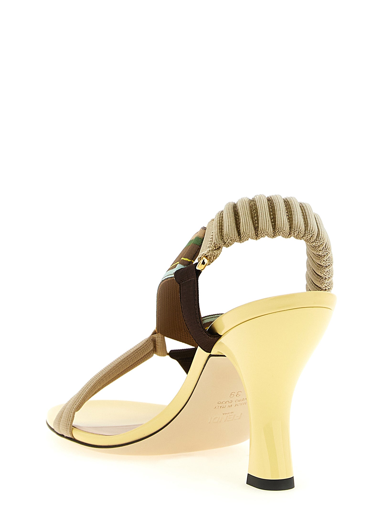 Multicolor Viscose Mid Heel Pumps