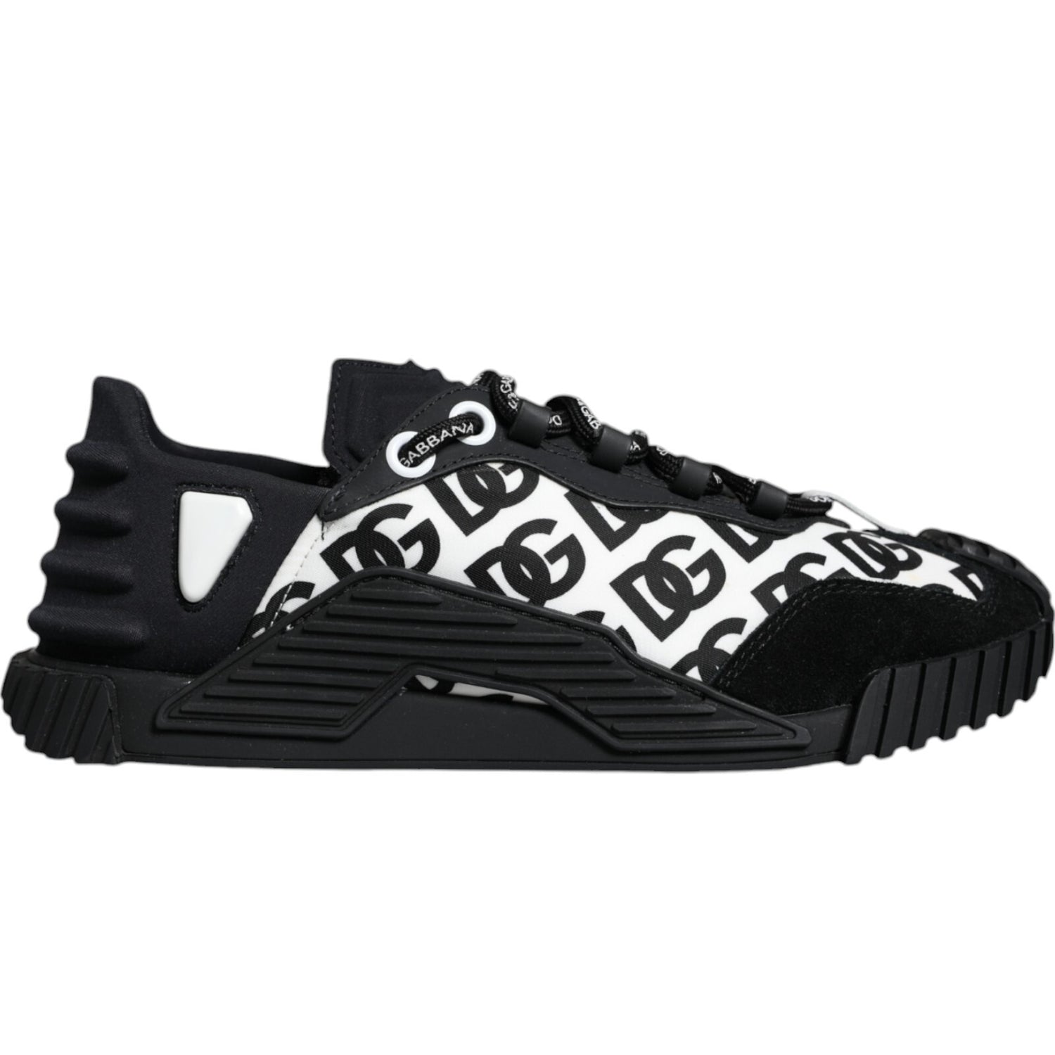 Black Logo Lace Up Low Top NS1 Sneakers Shoes