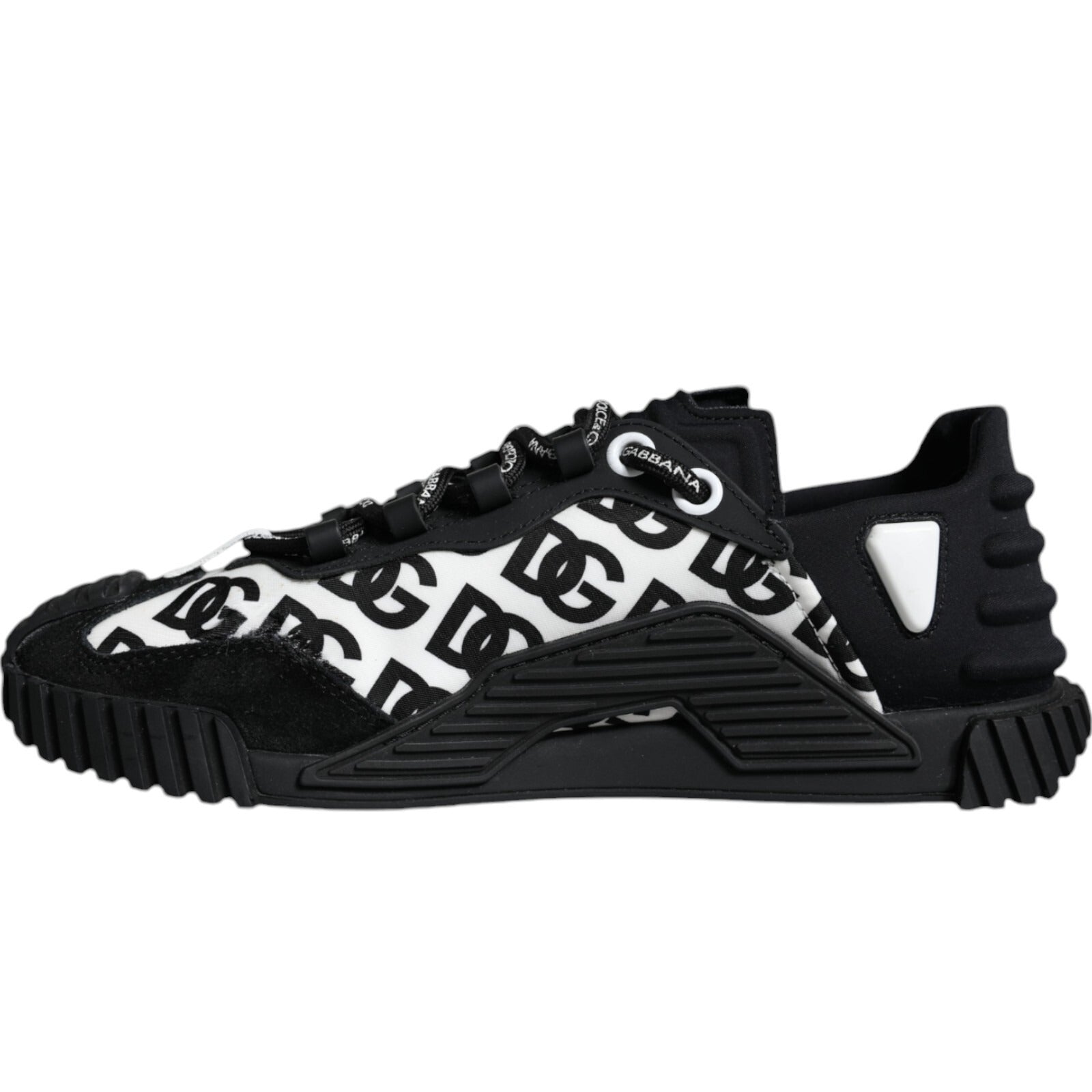 Black Logo Lace Up Low Top NS1 Sneakers Shoes