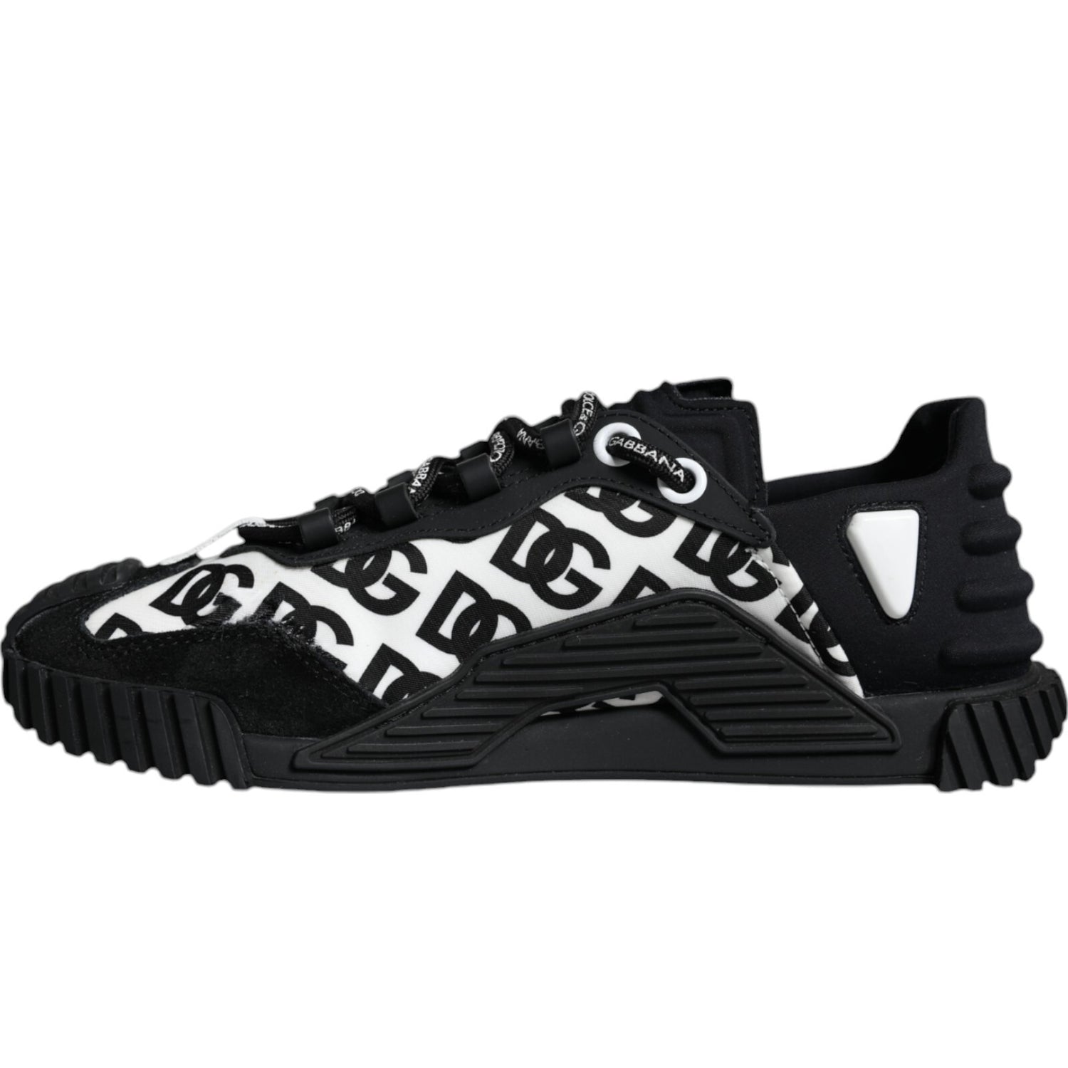 Black Logo Lace Up Low Top NS1 Sneakers Shoes