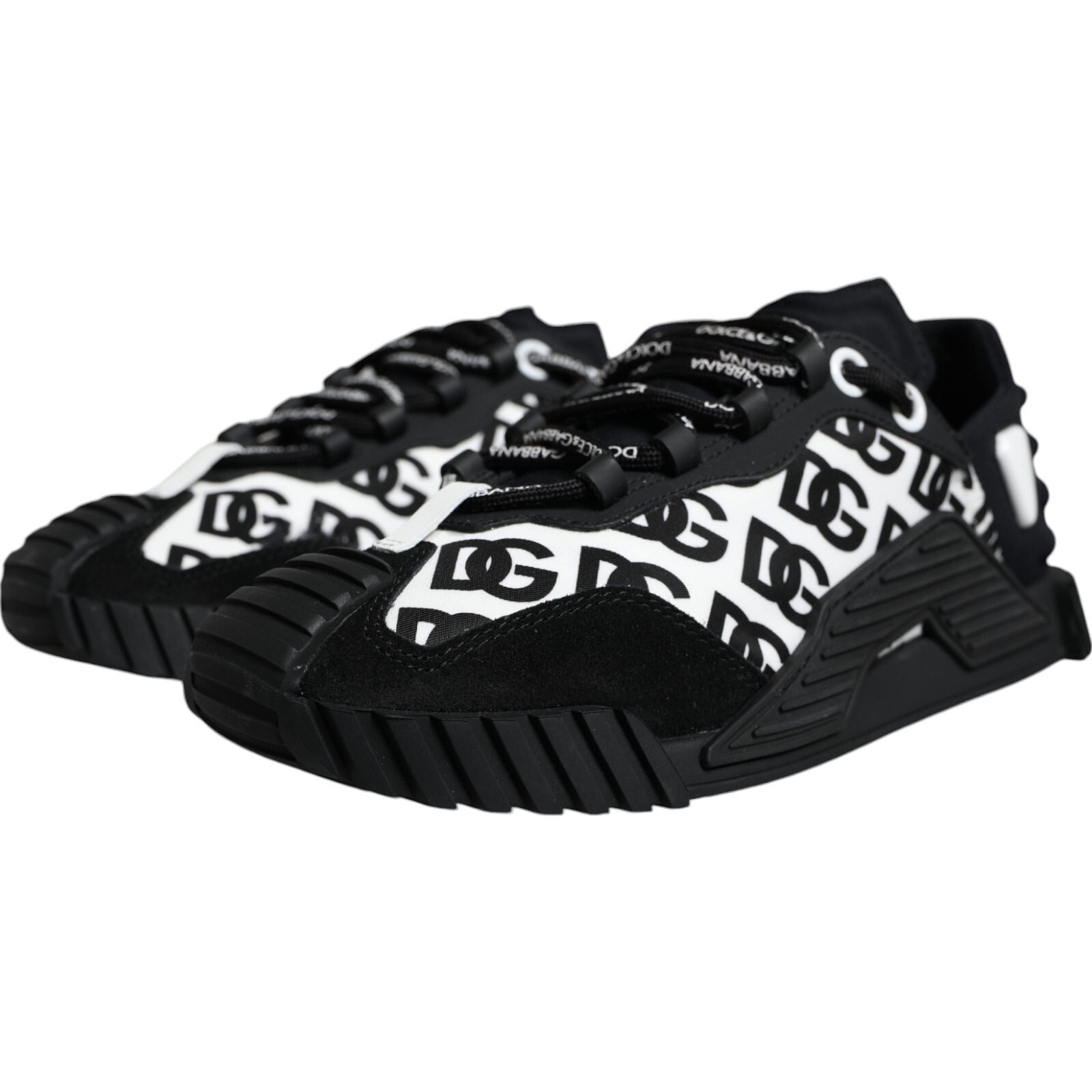 Black Logo Lace Up Low Top NS1 Sneakers Shoes