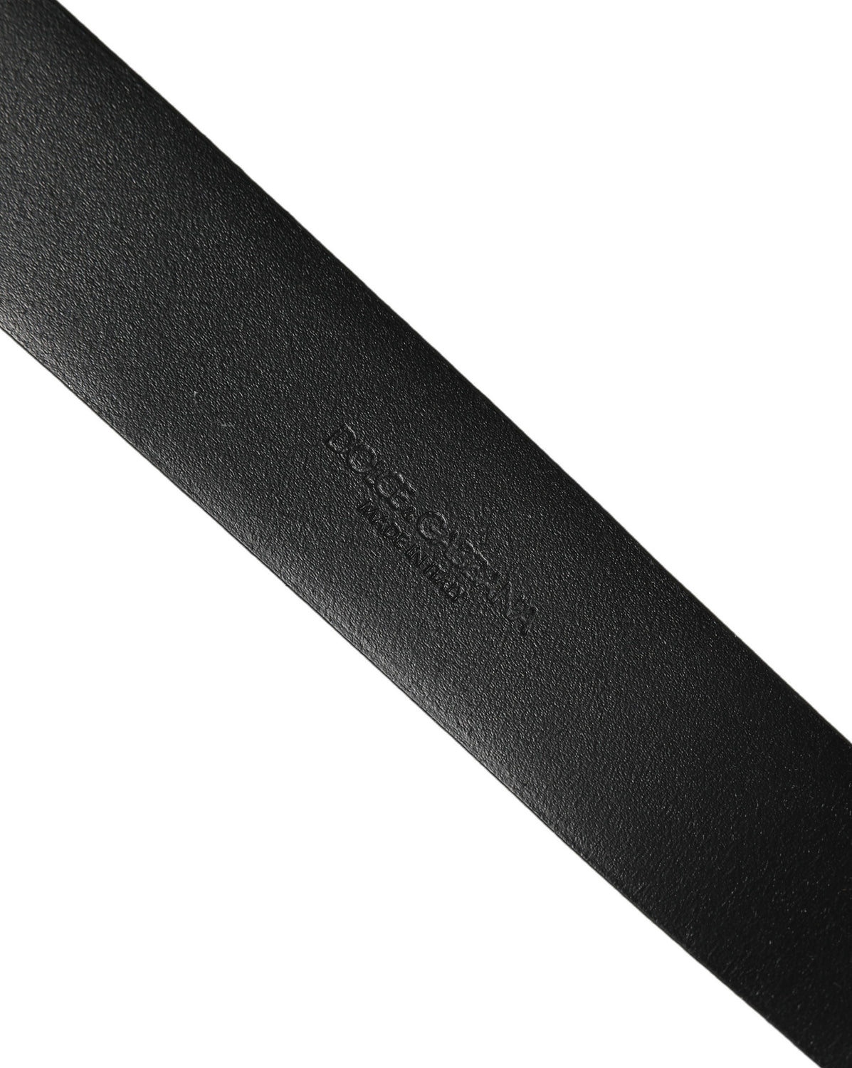 Black Calf Leather Classic Silver Buckle Belt