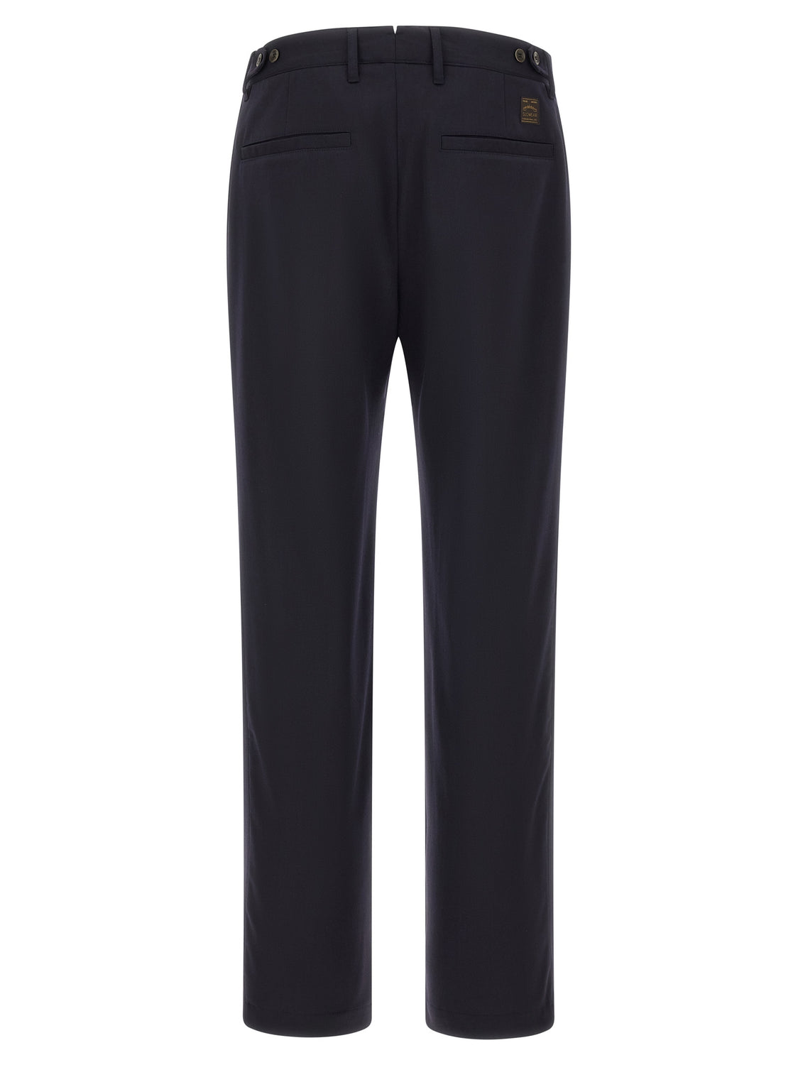 Blue Polyester Dress Pants