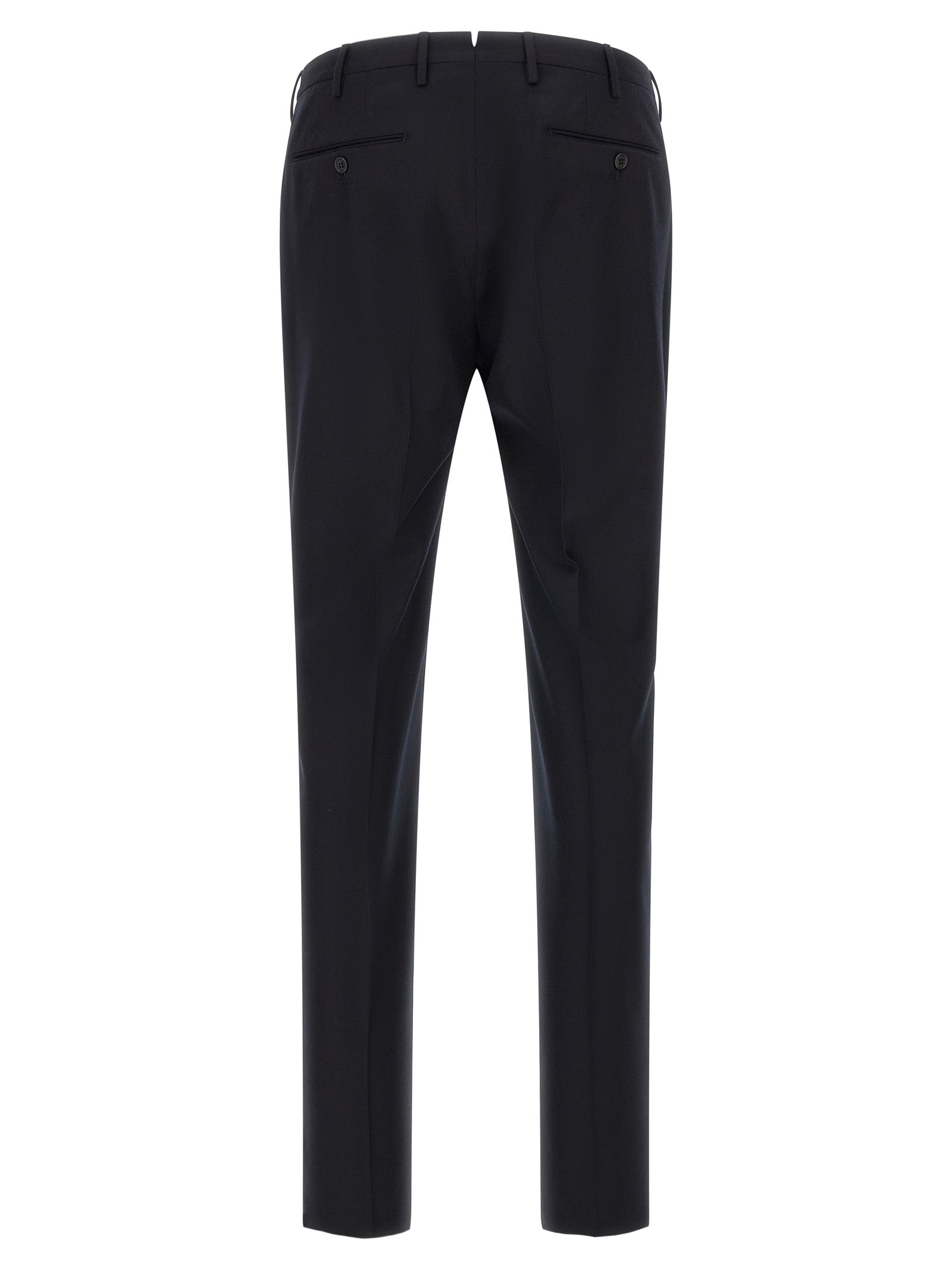 Blue Virgin Wool Dress Pants