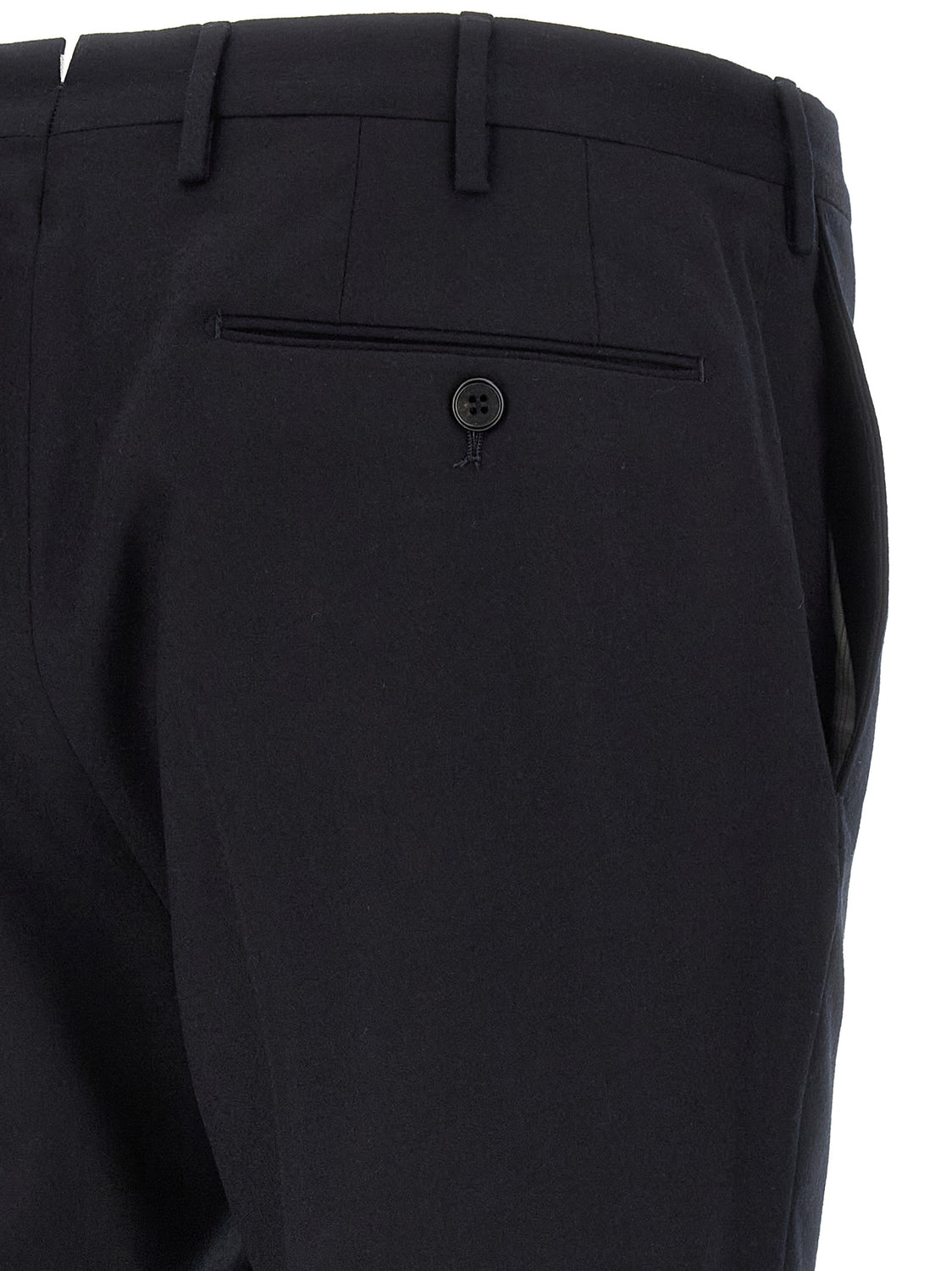 Blue Virgin Wool Dress Pants