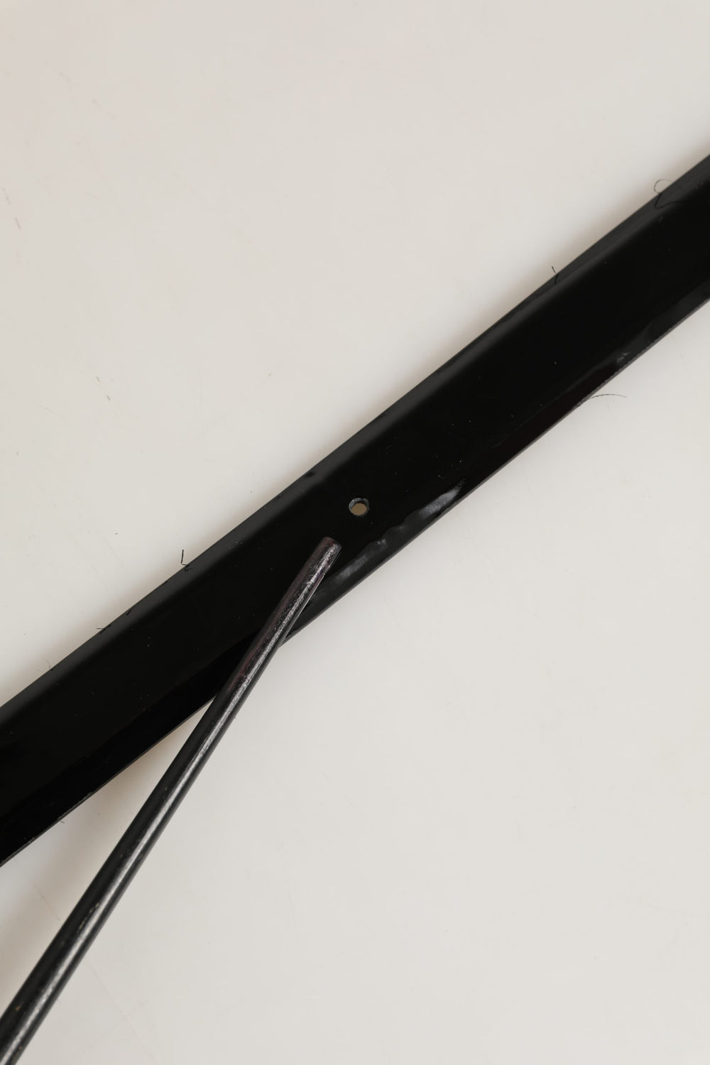 Black Classic Leather Silver Tone Buckle Belt