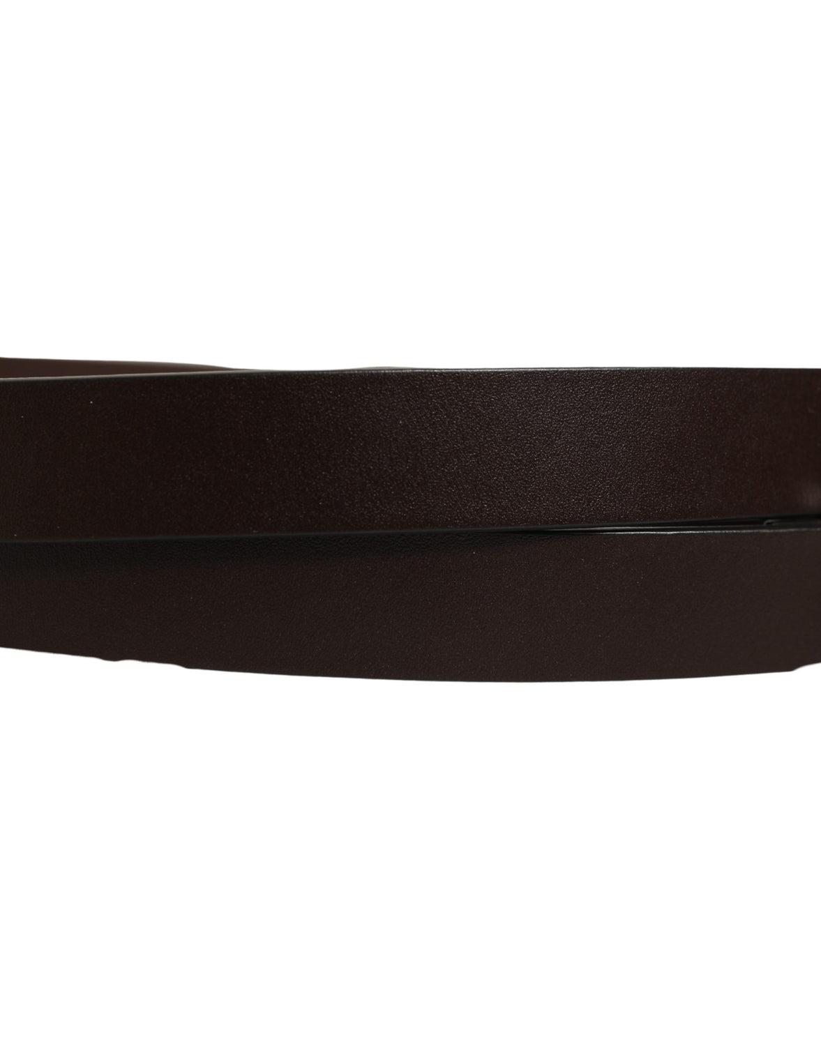 Brown Leather Double Wrap Metal Buckle Belt