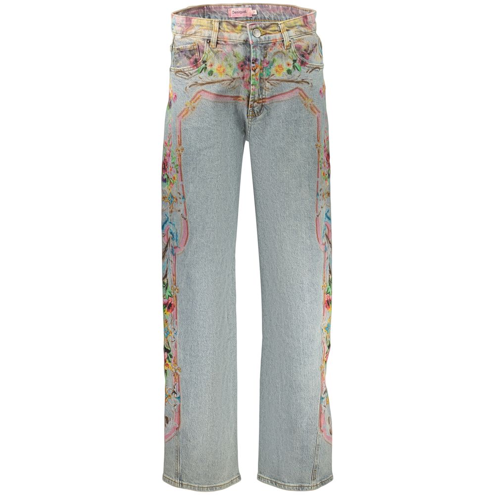 Blue Cotton Womens Jean