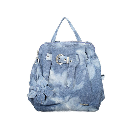 Blue Cotton Womens Backpack