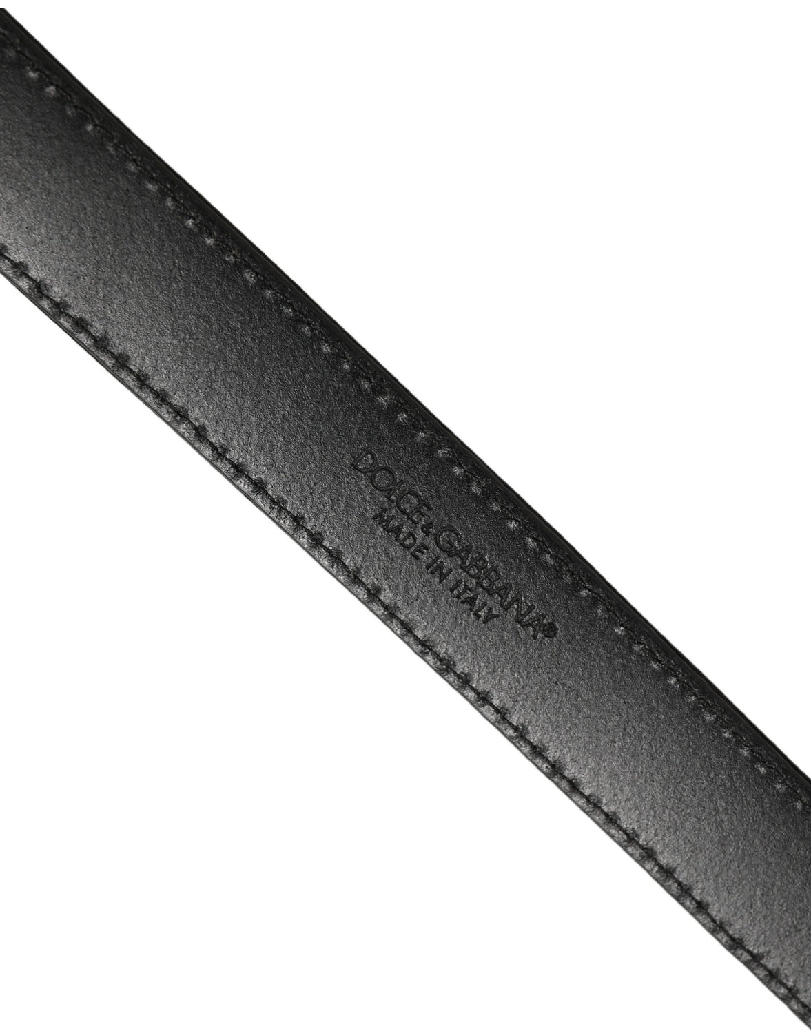 Black Canvas Leather Gold Metal Buckle Belt