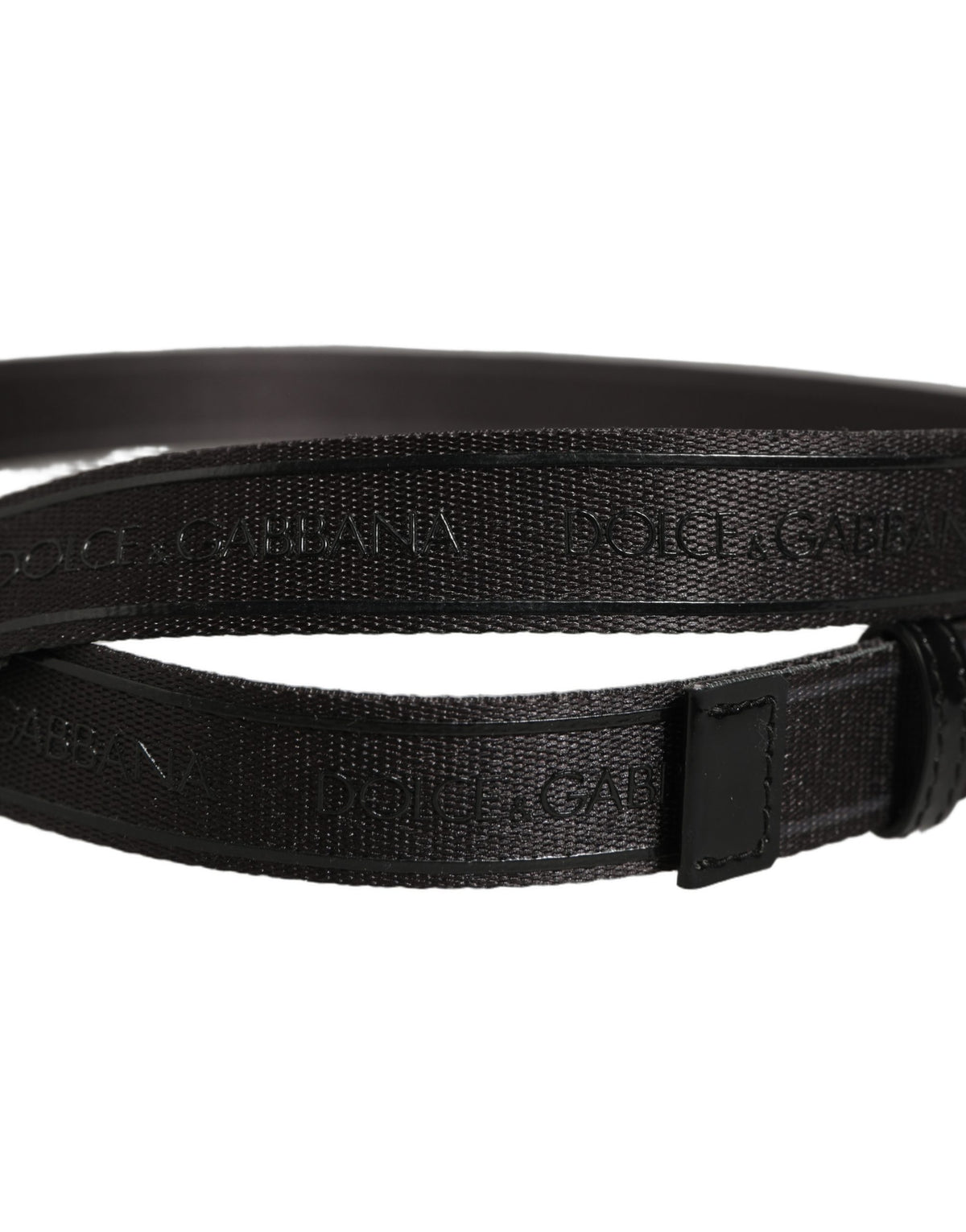 Men Black Nylon Webbing Plastic Buckle Belt