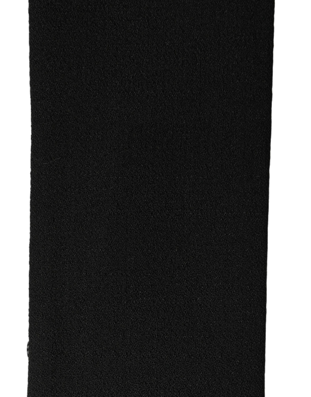 Men Black Wool Knitted Fringed Foulard Scarf