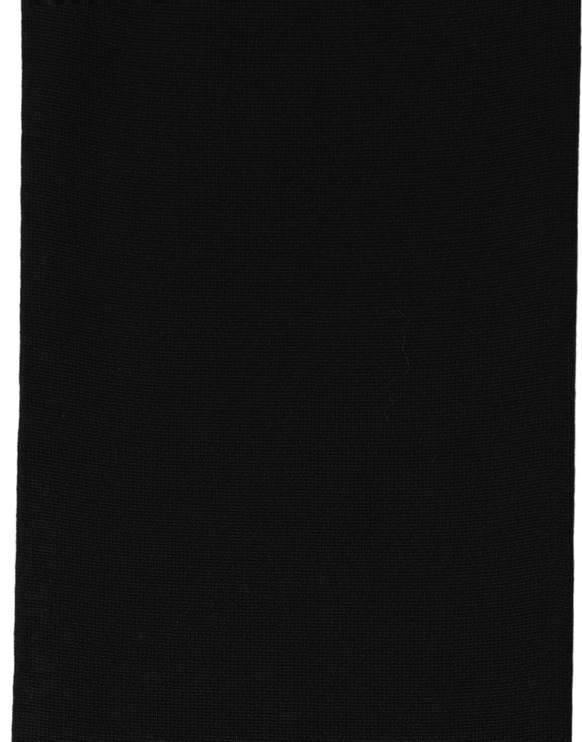 Black Wool Knitted Neck Shawl Foulard Scarf
