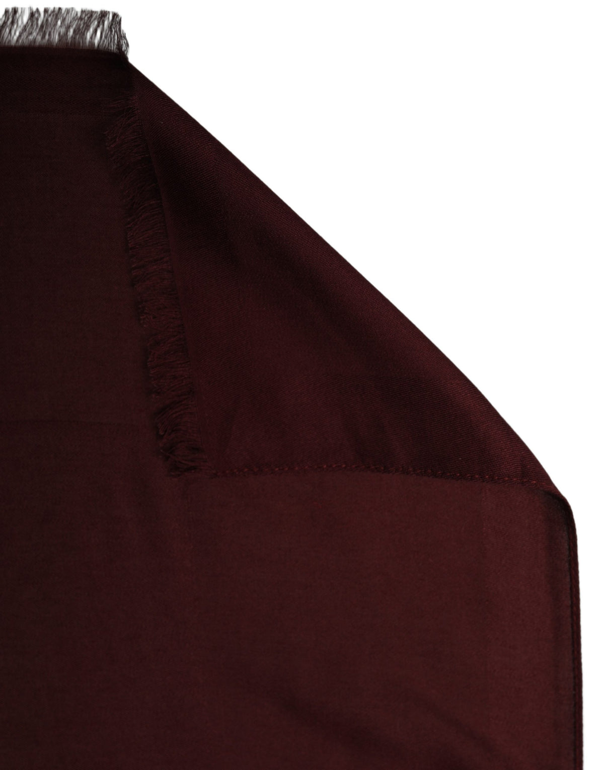 Burgundy Modal Frayed Edge Lace Stole Scarf