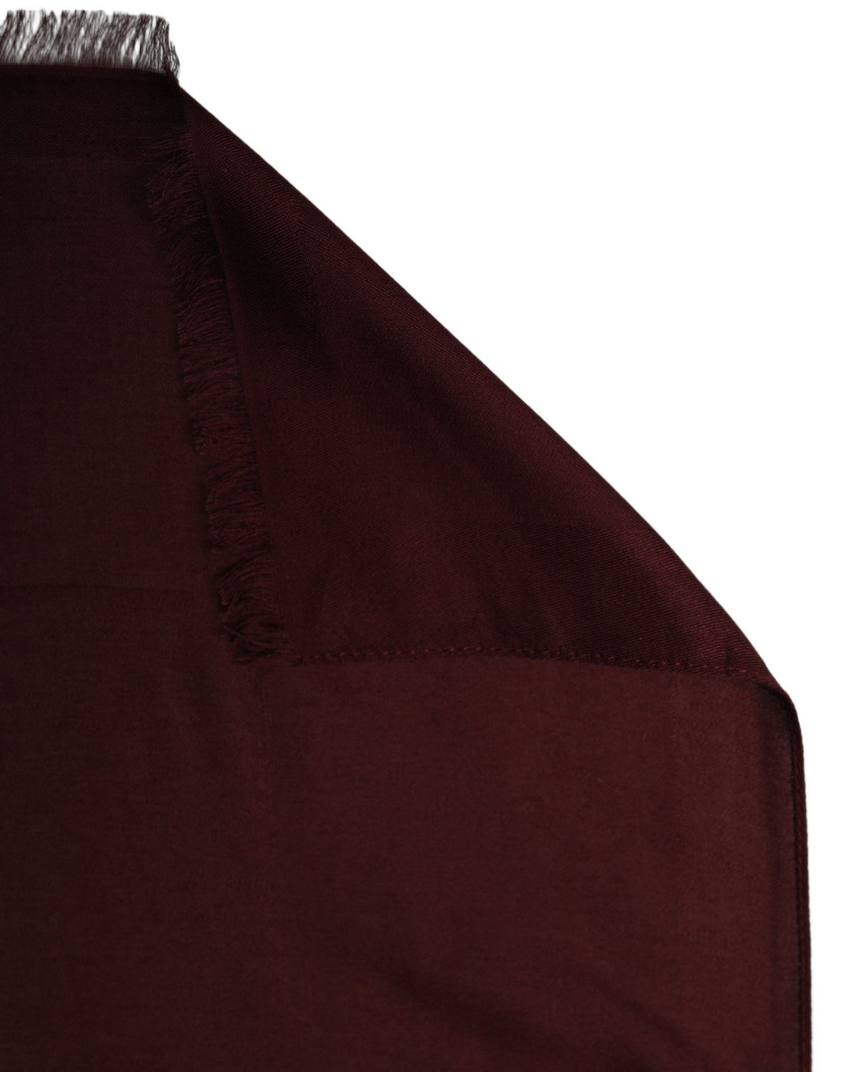 Burgundy Modal Frayed Edge Lace Stole Scarf