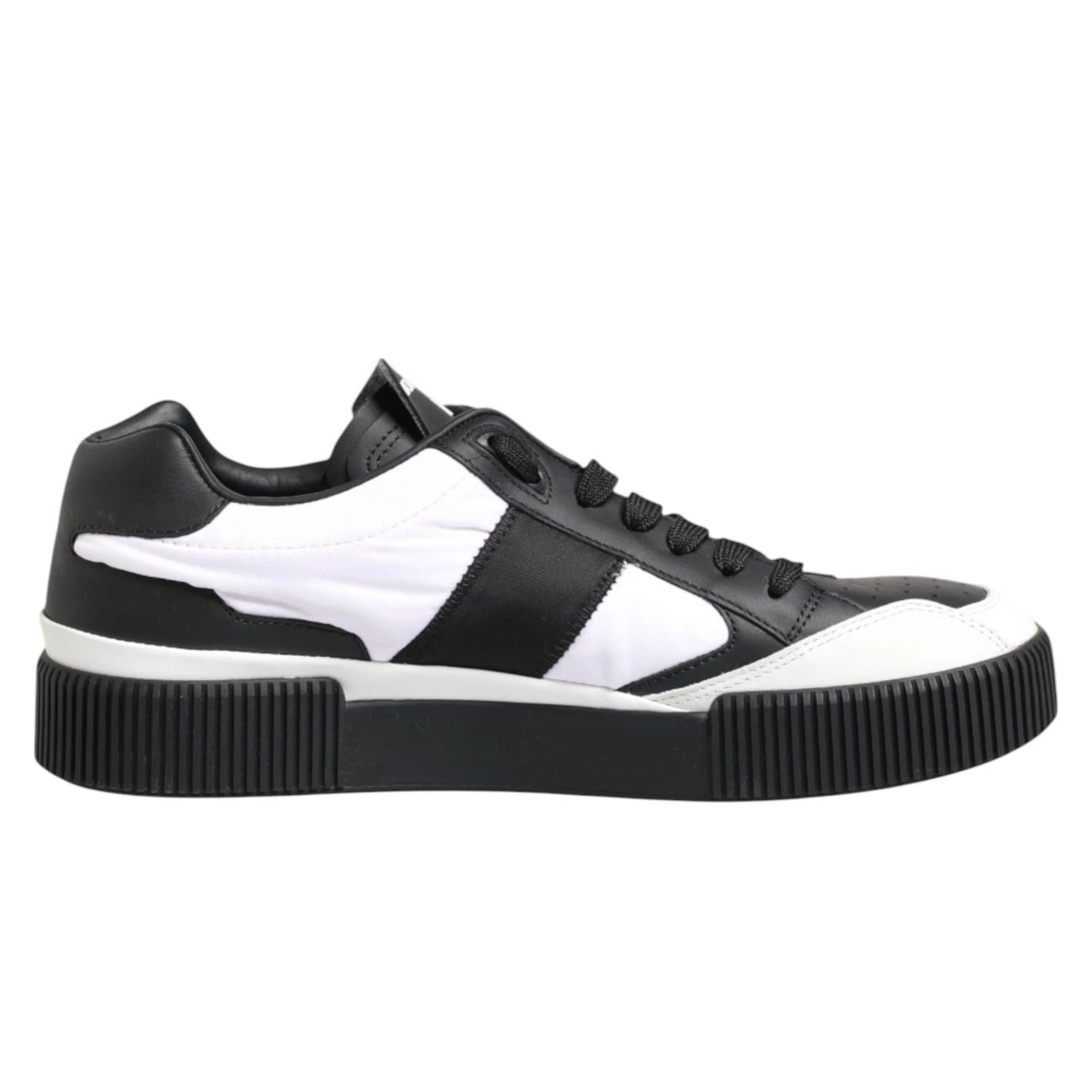 Black White MIAMI Low Top Men Sneakers Shoes