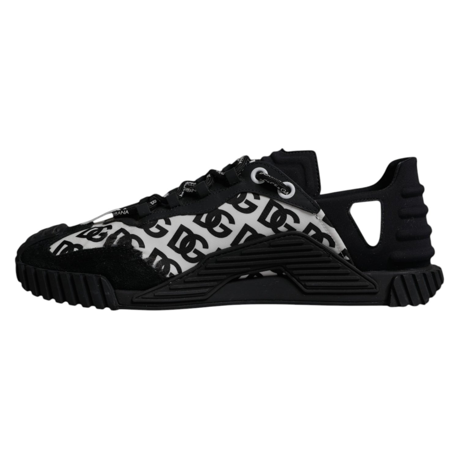 Black Logo Lace Up Low Top NS1 Sneakers Shoes