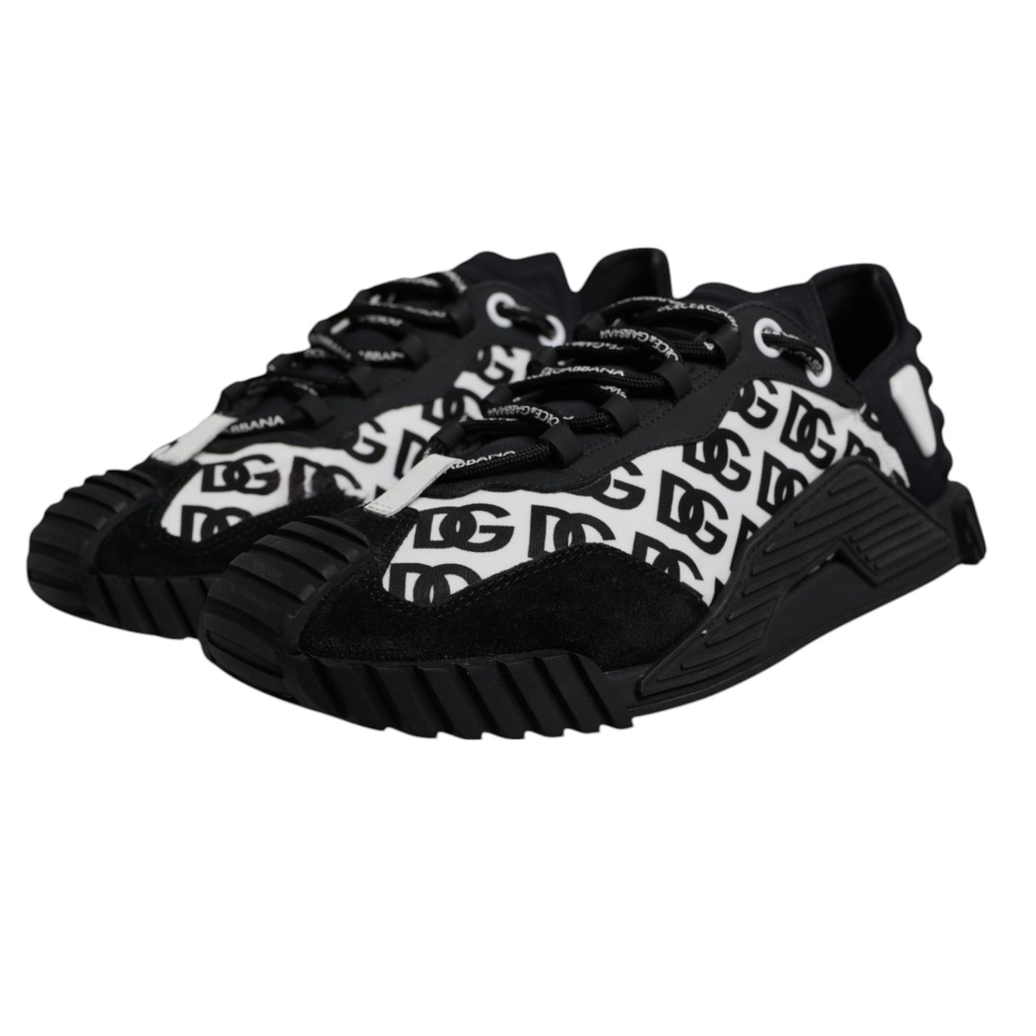 Black Logo Lace Up Low Top NS1 Sneakers Shoes