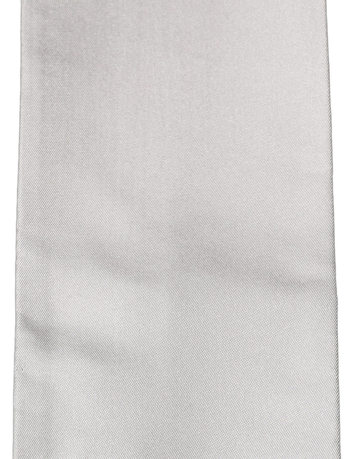 Light Gray Satin Silk Fringed Lace Stole Scarf