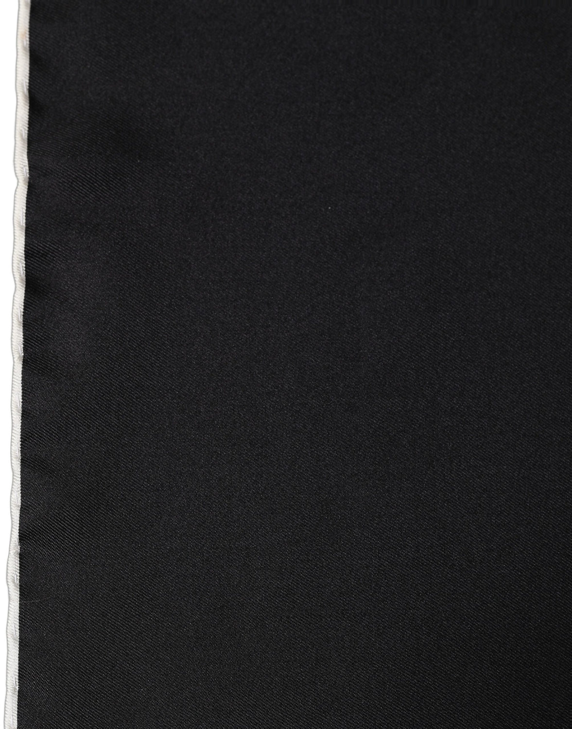 Men Black Silk Pocket Square Foulard Scarf