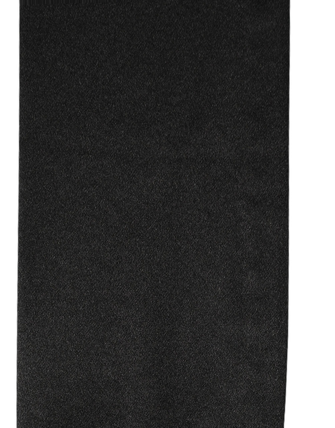 Men Black Satin Silk Fringed Neck Shawl Scarf