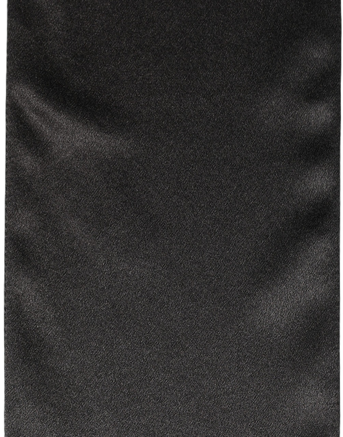 Men Black Satin Silk Skinny Neck Shawl Scarf