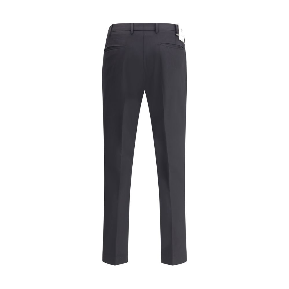 Black Wool Oves Aries Casual Pants
