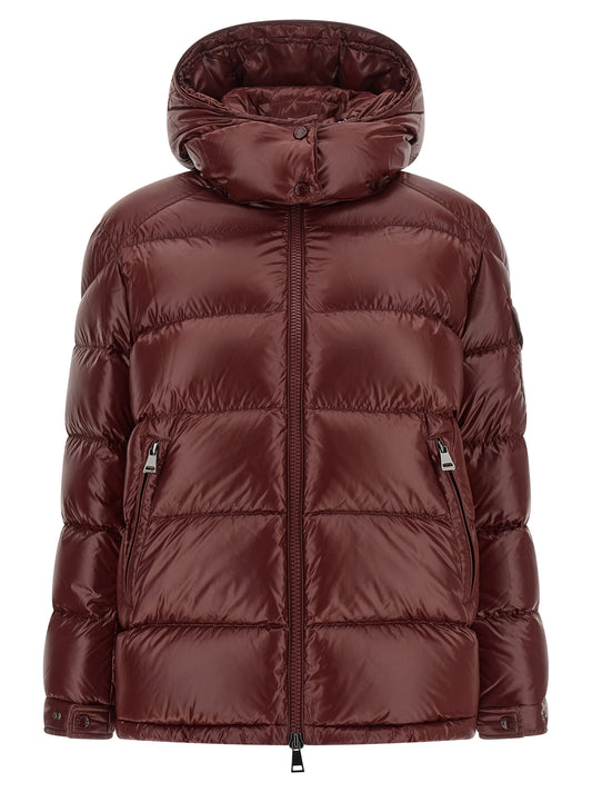 Bordeaux Polyamide Full-Length Jacket