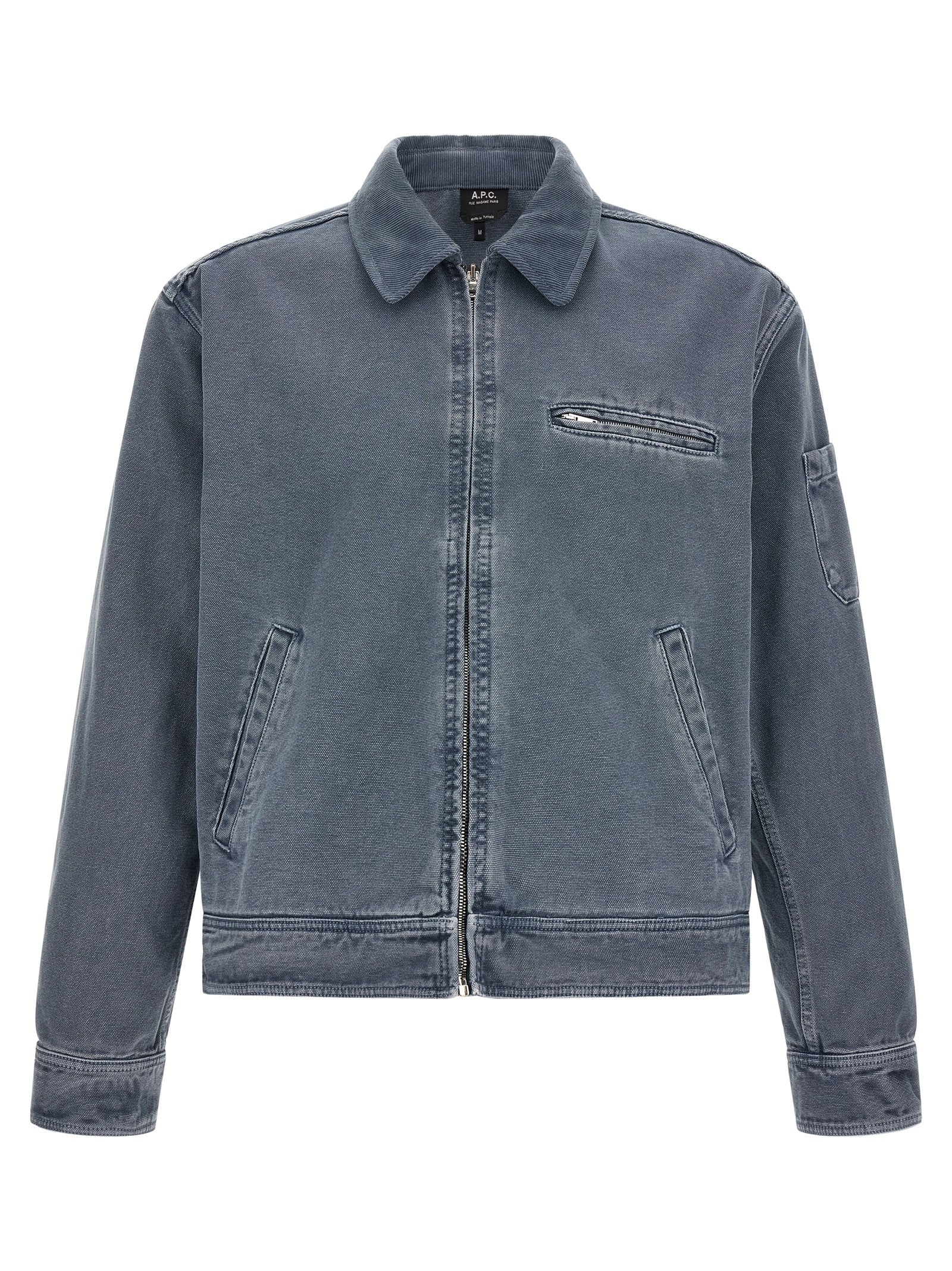 Gray Cotton Denim Jacket
