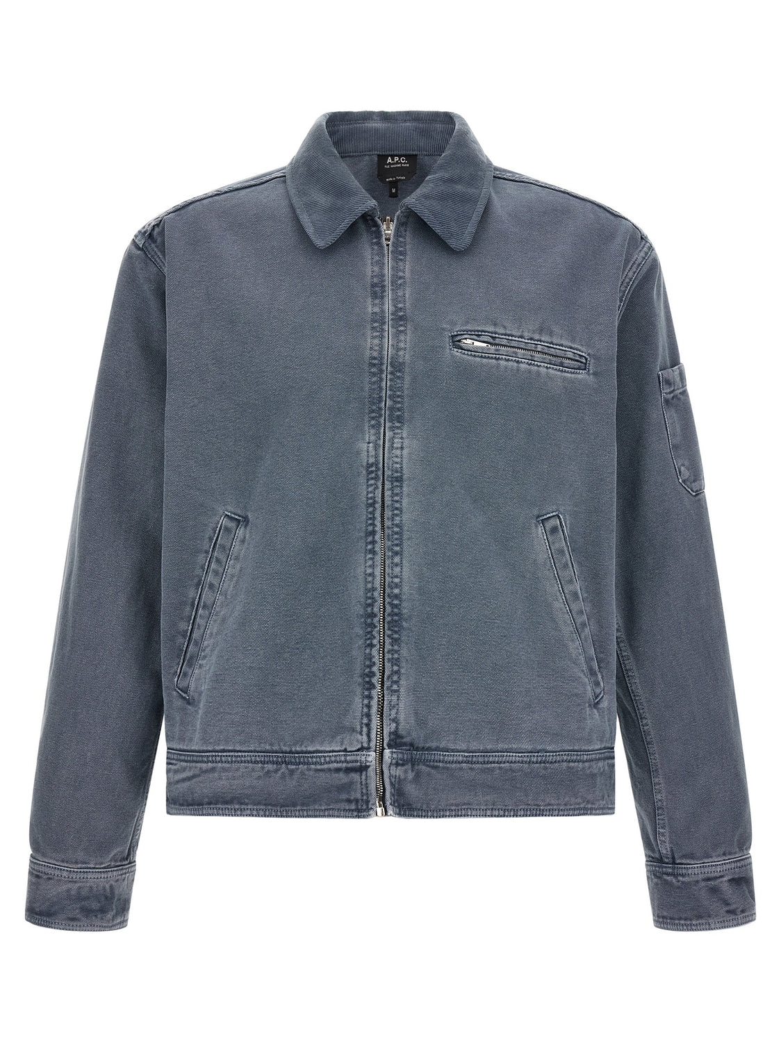 Gray Cotton Denim Jacket